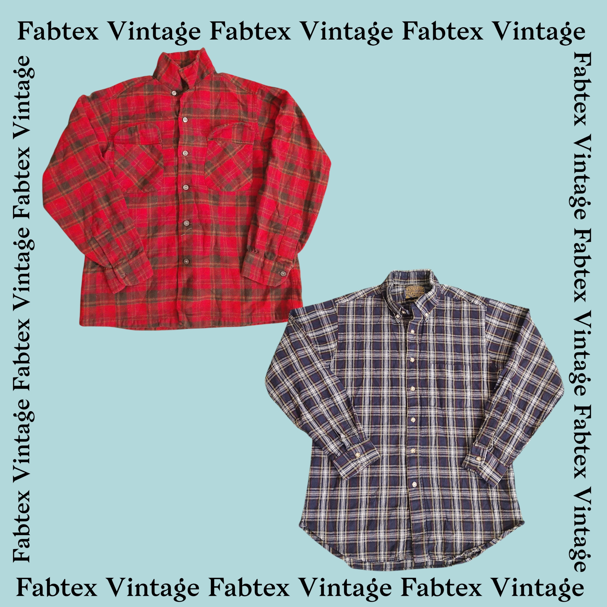 (FV-467) Chemise à boutonnière en laine Pendleton