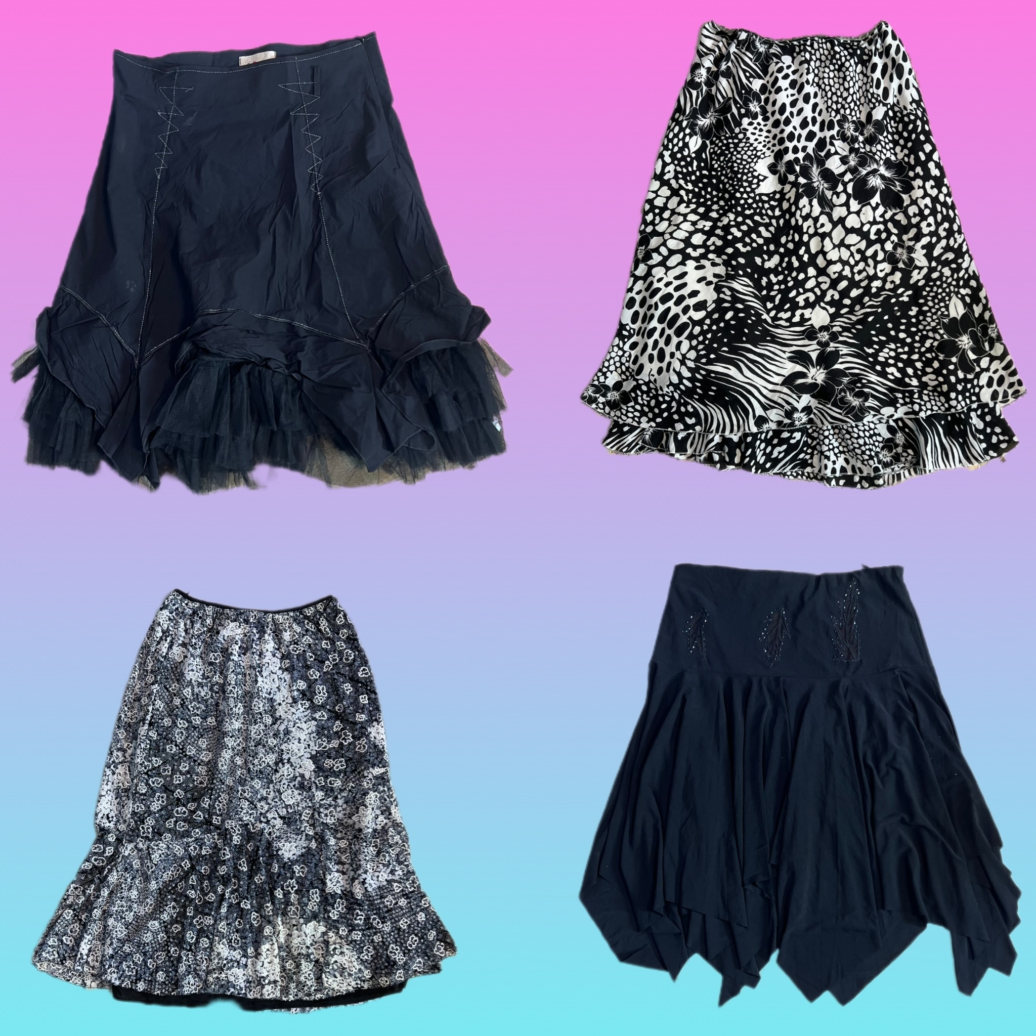 Y2K Floral maxi skirts (TH-108)