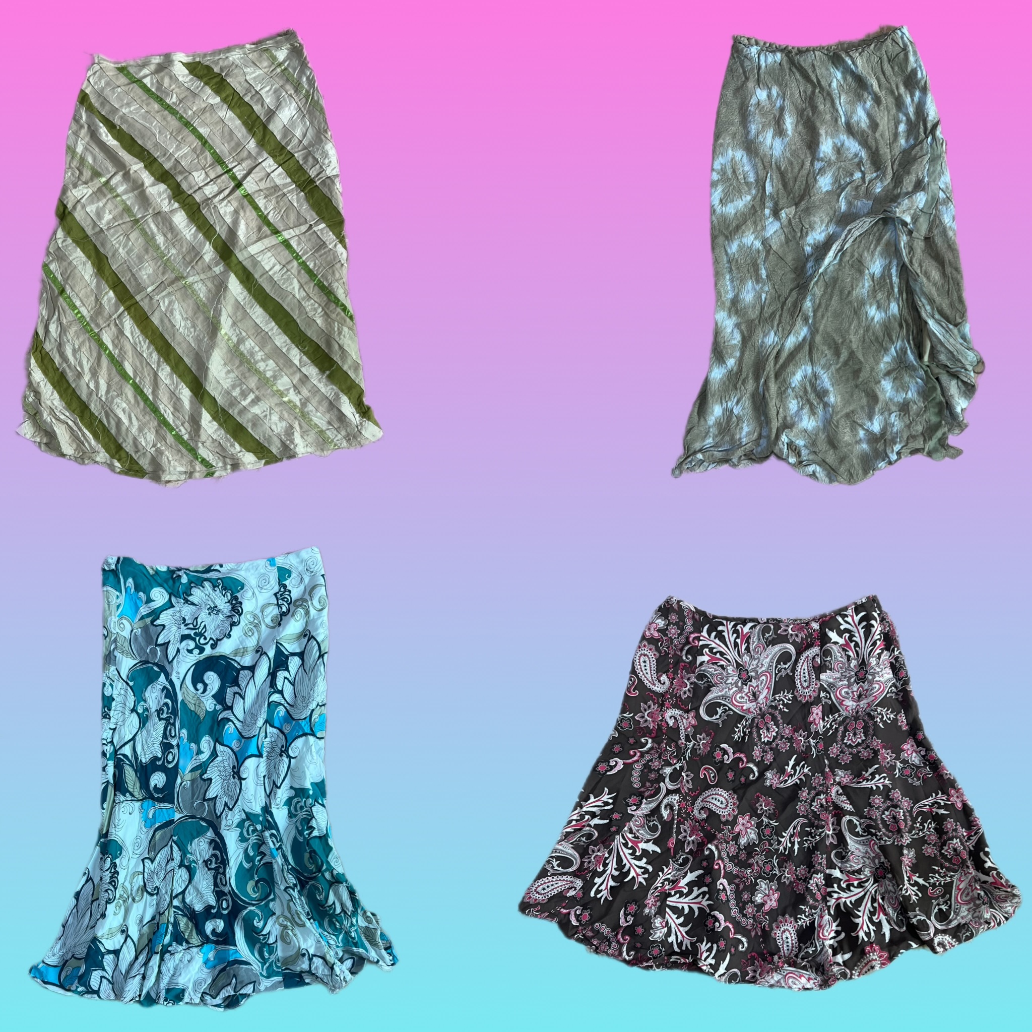 Y2K Poly maxi skirts (TH-112)