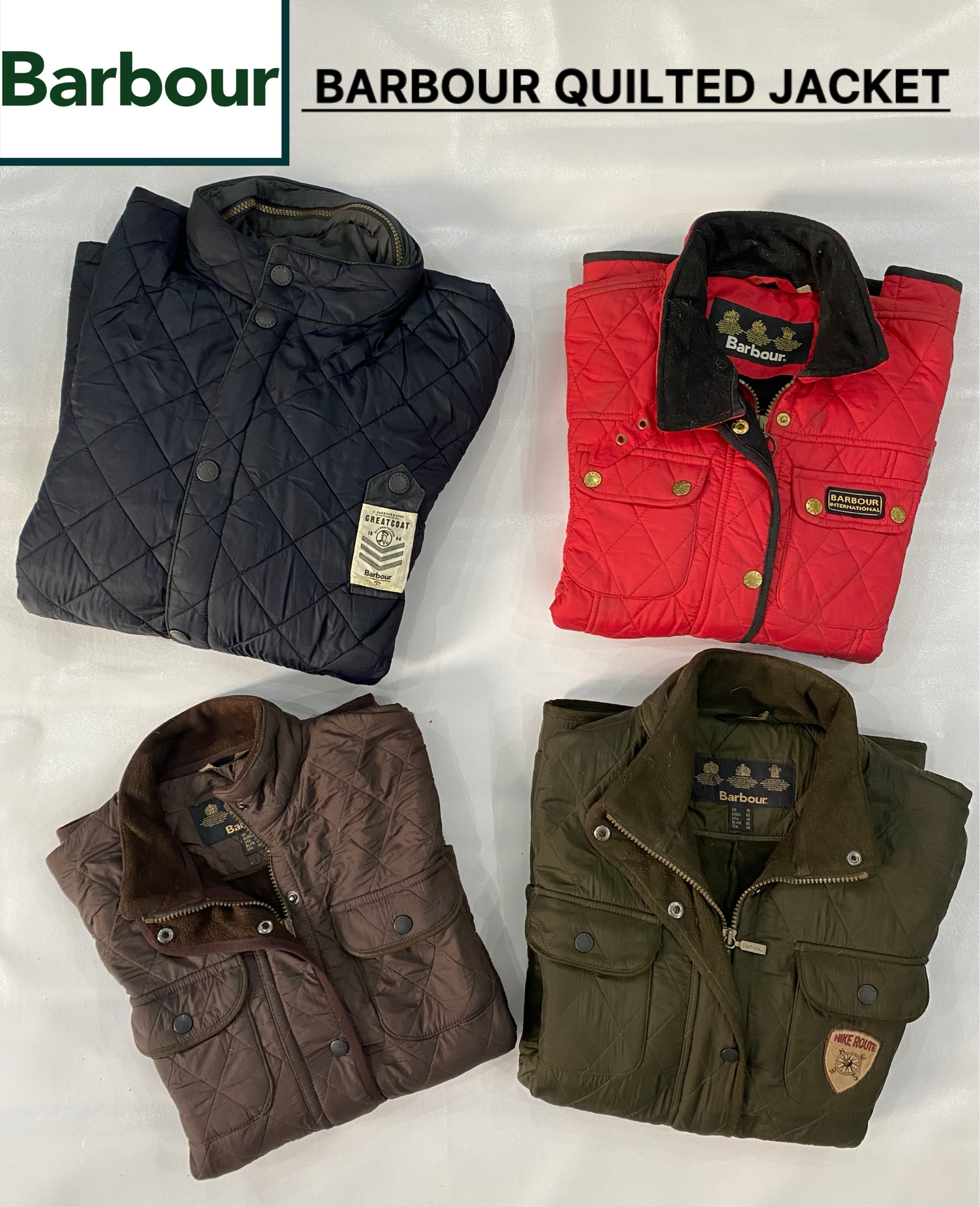 Branded Barbour Quilted Jackets