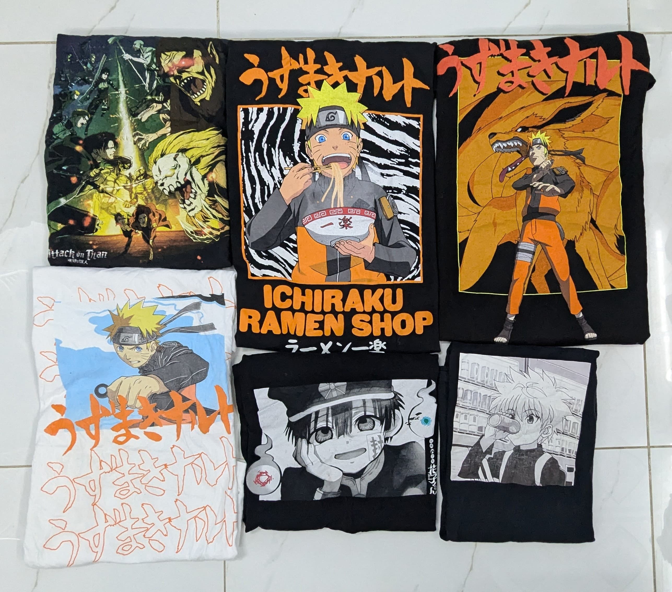 💥 日本のアニメTシャツ