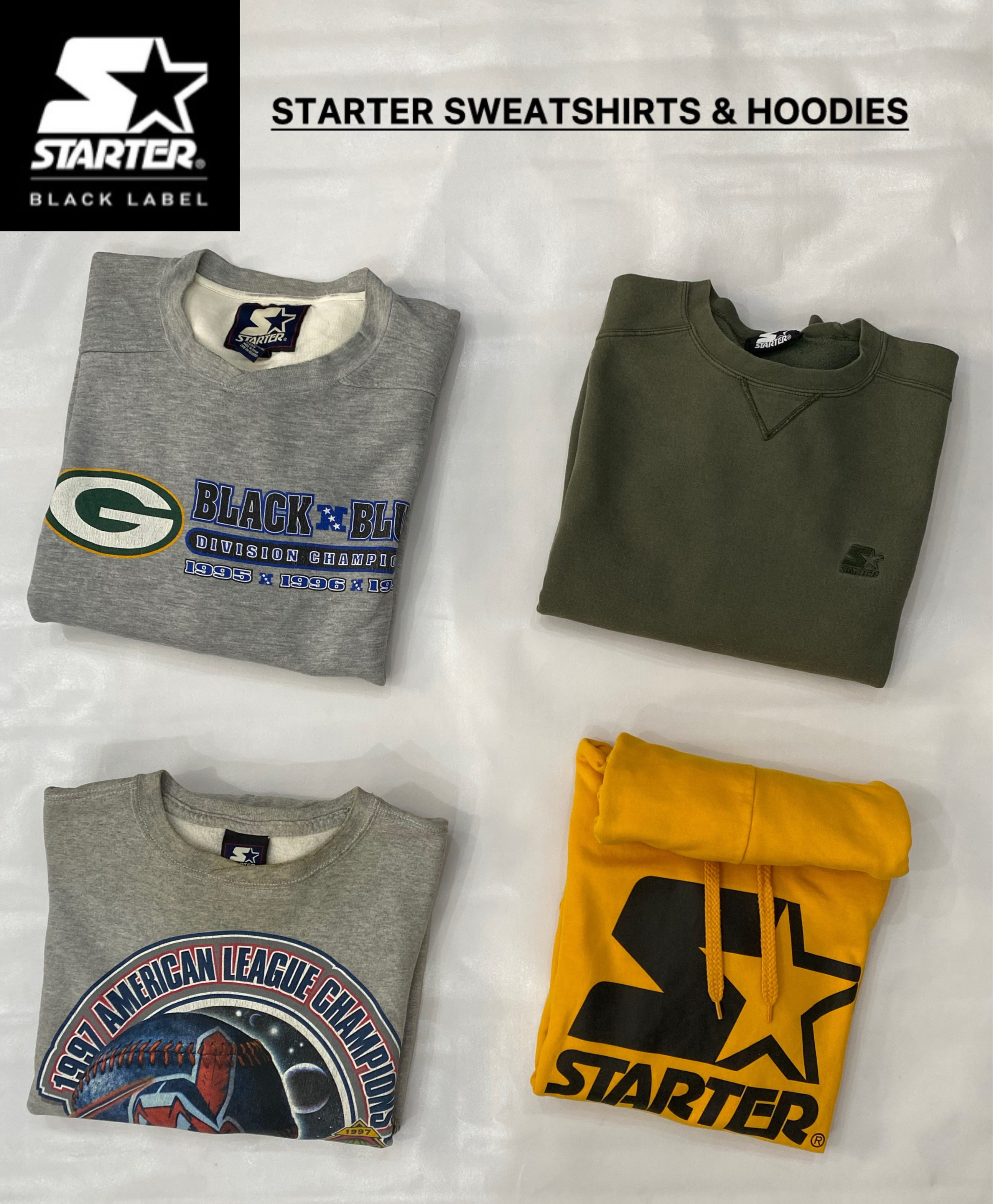 Branded Starter Sweatshirts And Hoodies