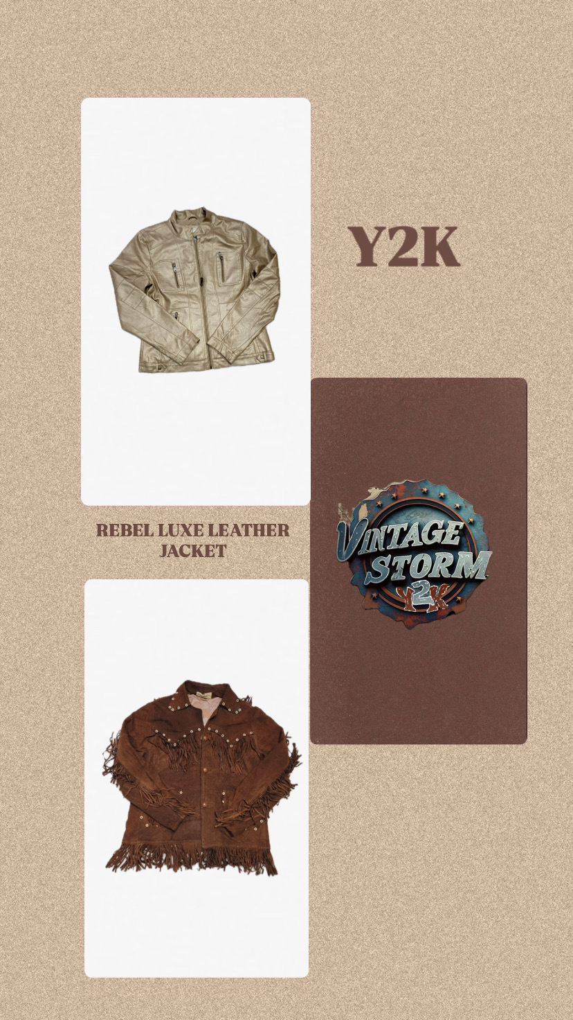 Y2k Rebel Luxe Leather jacket