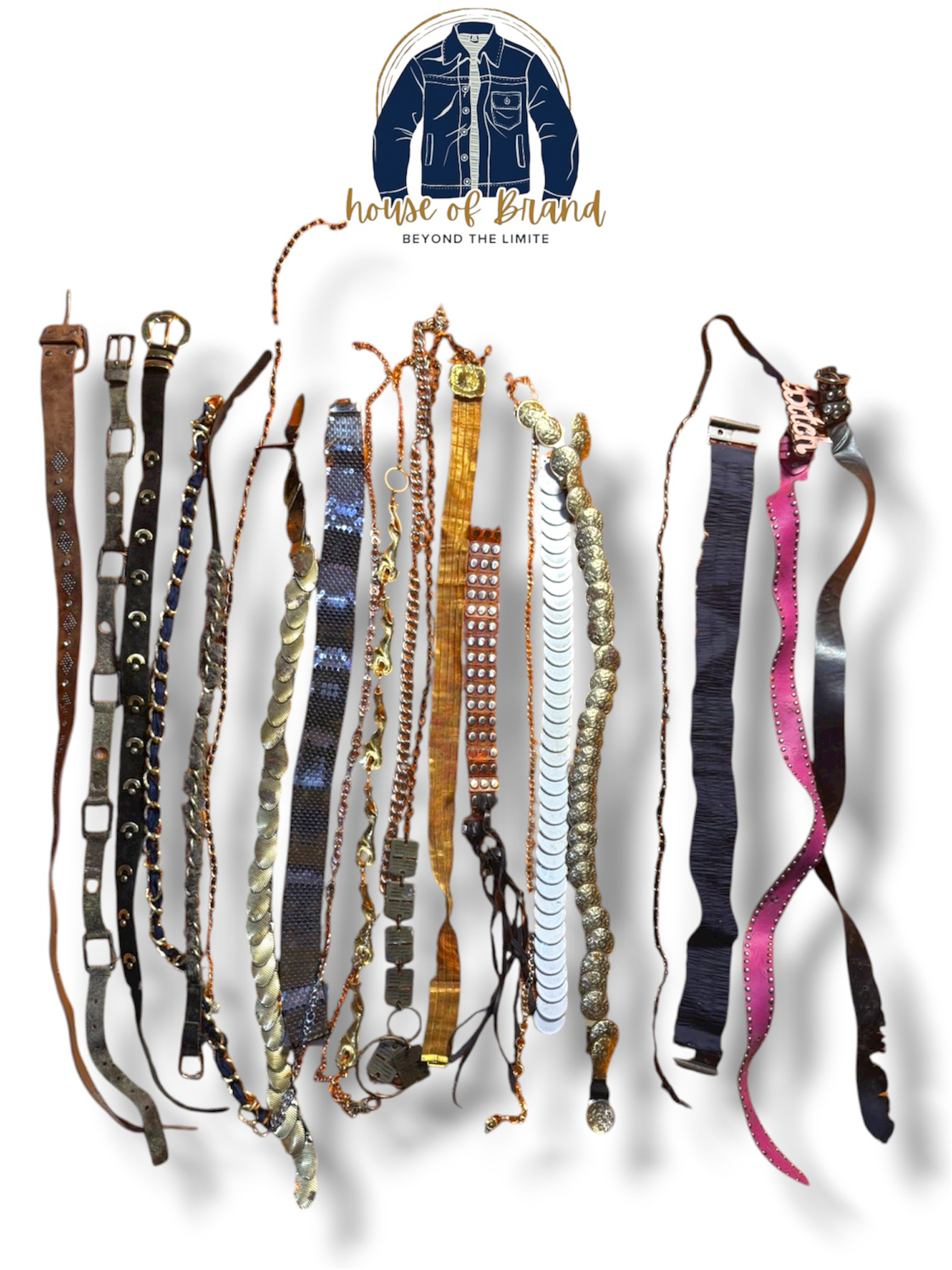 Einzigartige Kette und Gürtel