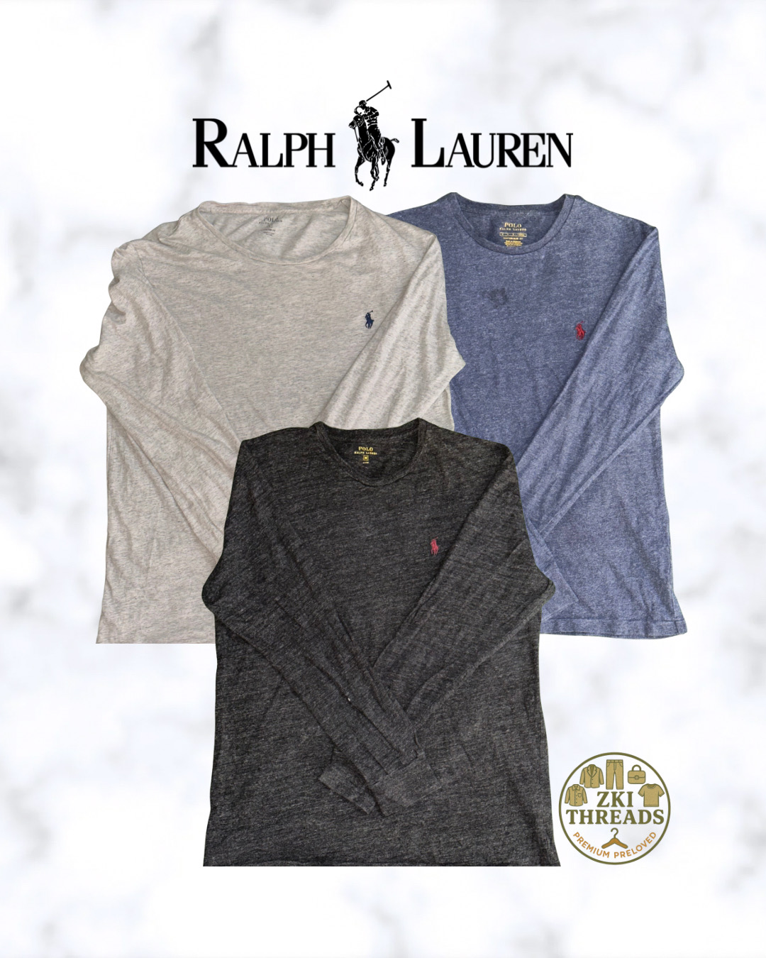 ラルフ・ローレン ロングスリーブ Tシャツ (F22)