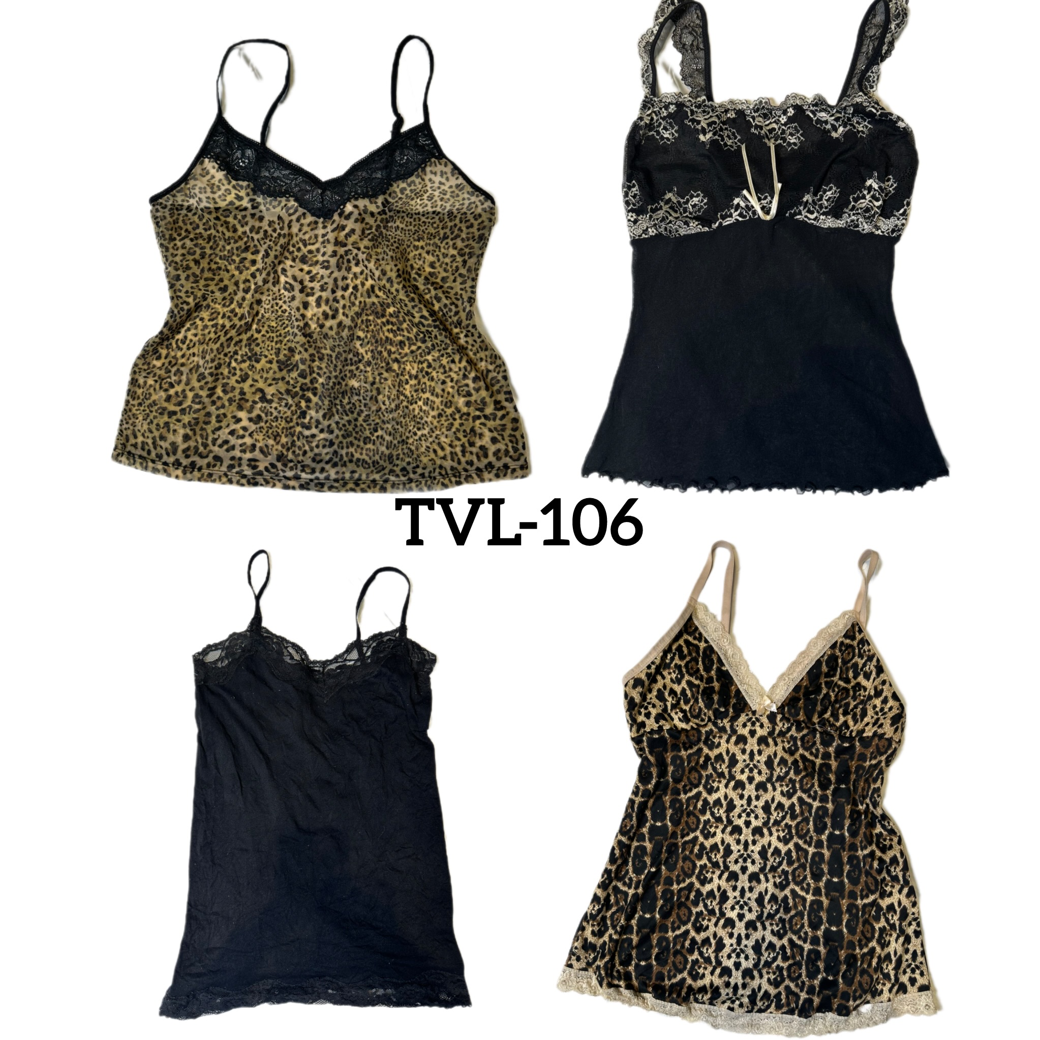 Y2K Black Vibe Cami Tops