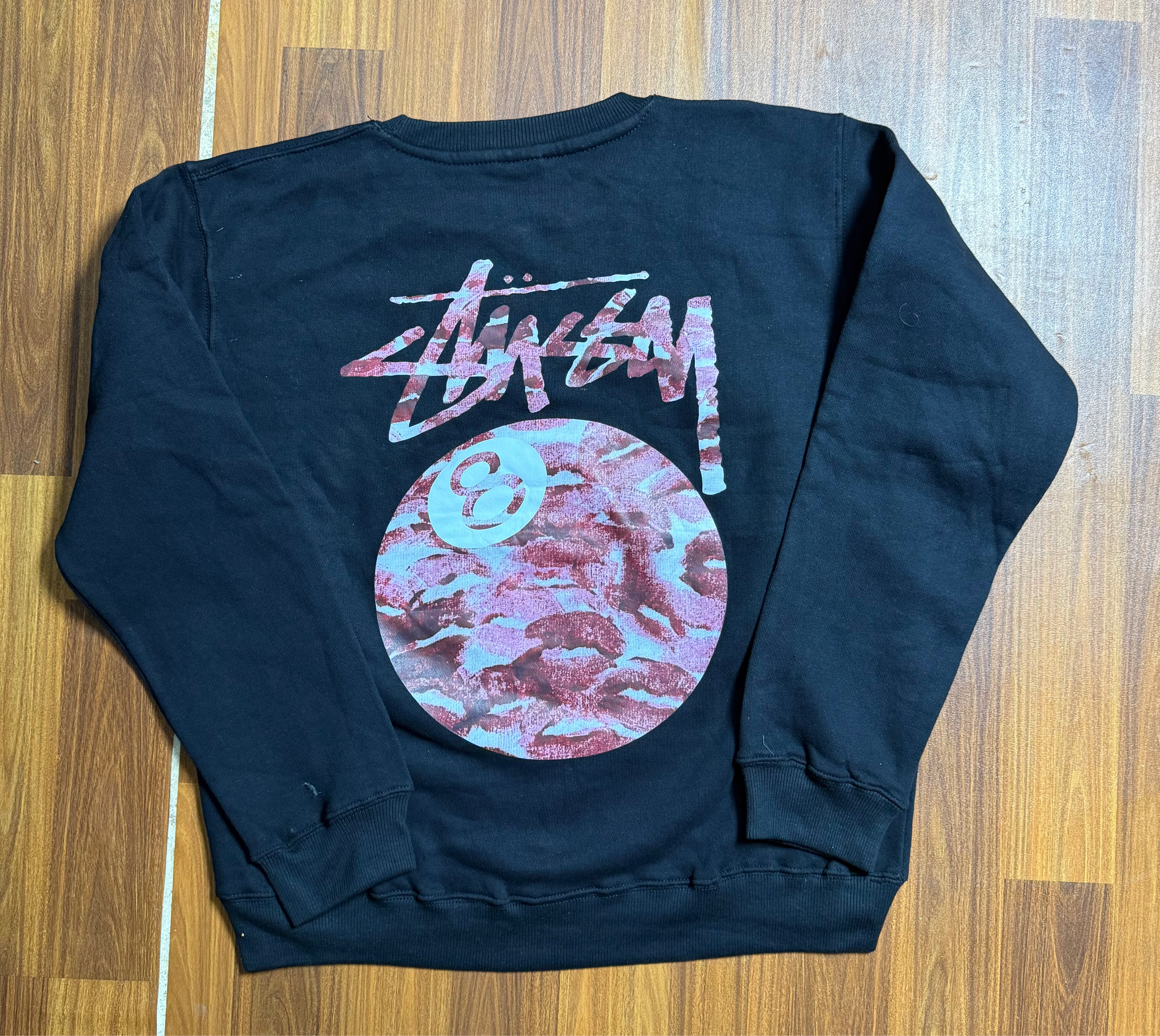 Stussy 8 ball kissis felpe stile rework
