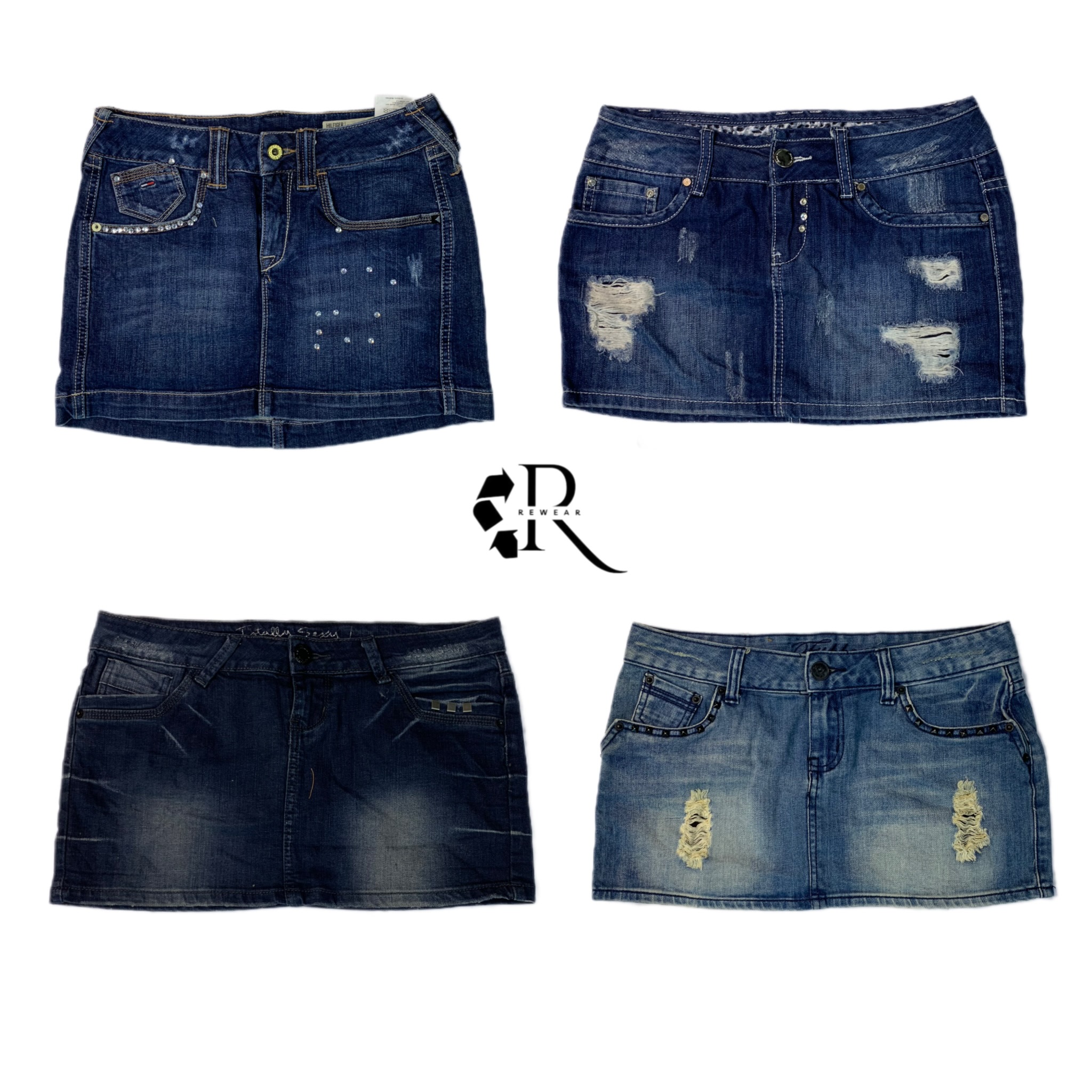 Y2K Paris Hilton Gonne di Jeans Mini RW-1227