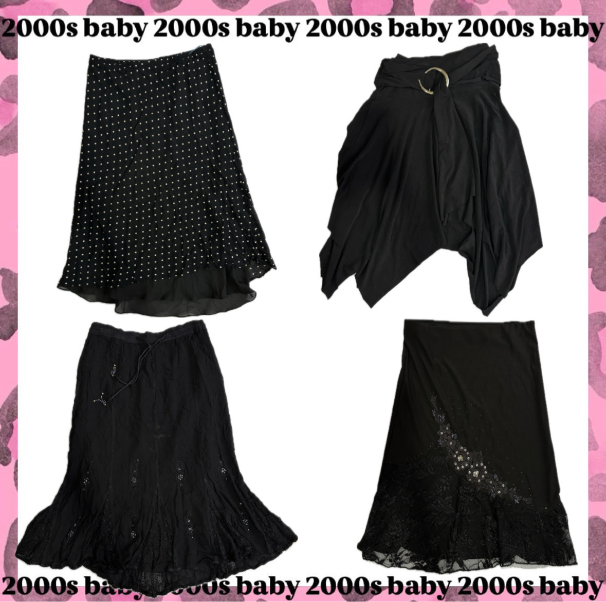 Dark feminine fairycore y2k skirts-072