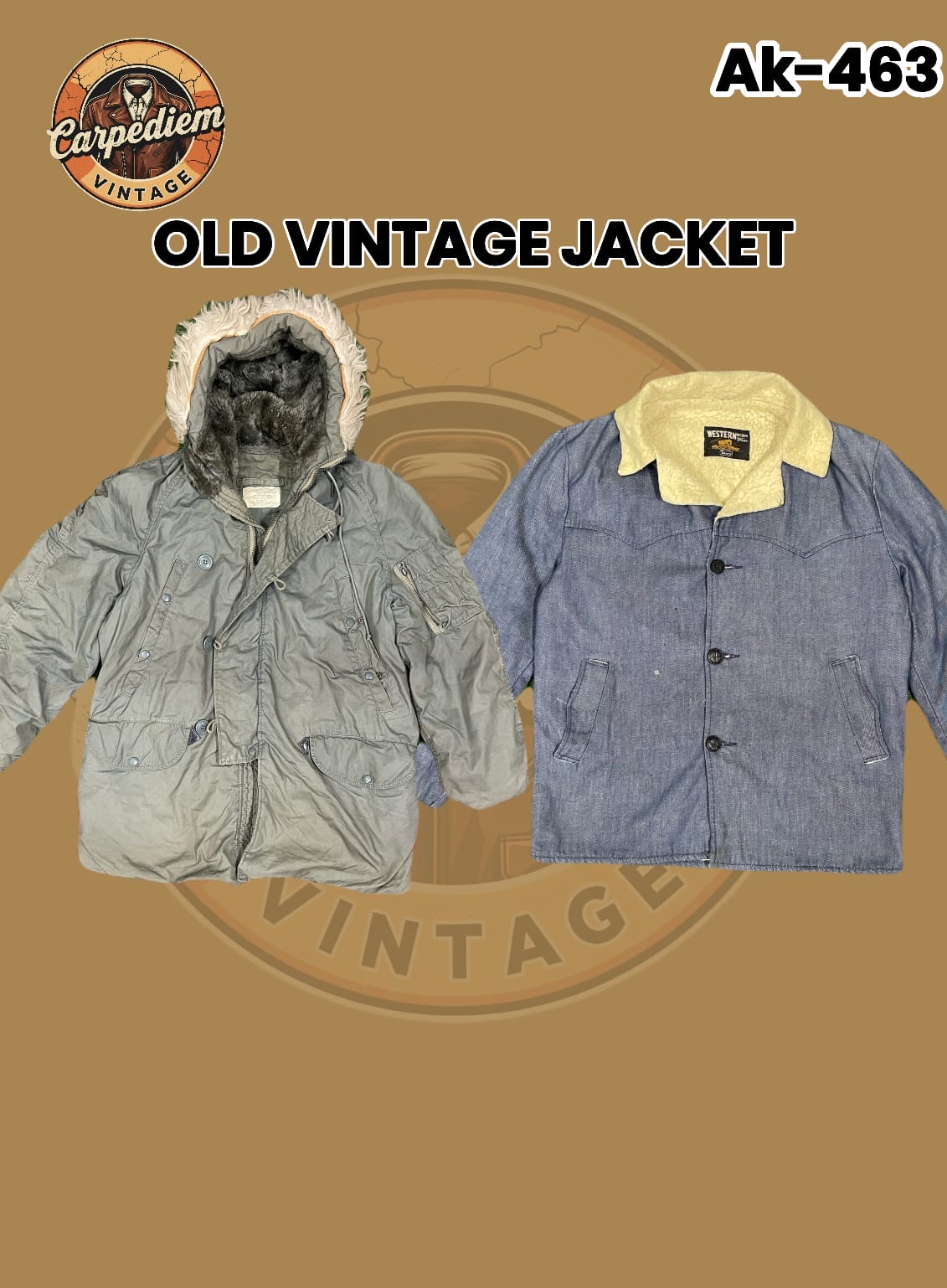 古いビンテージジャケット Ak-463