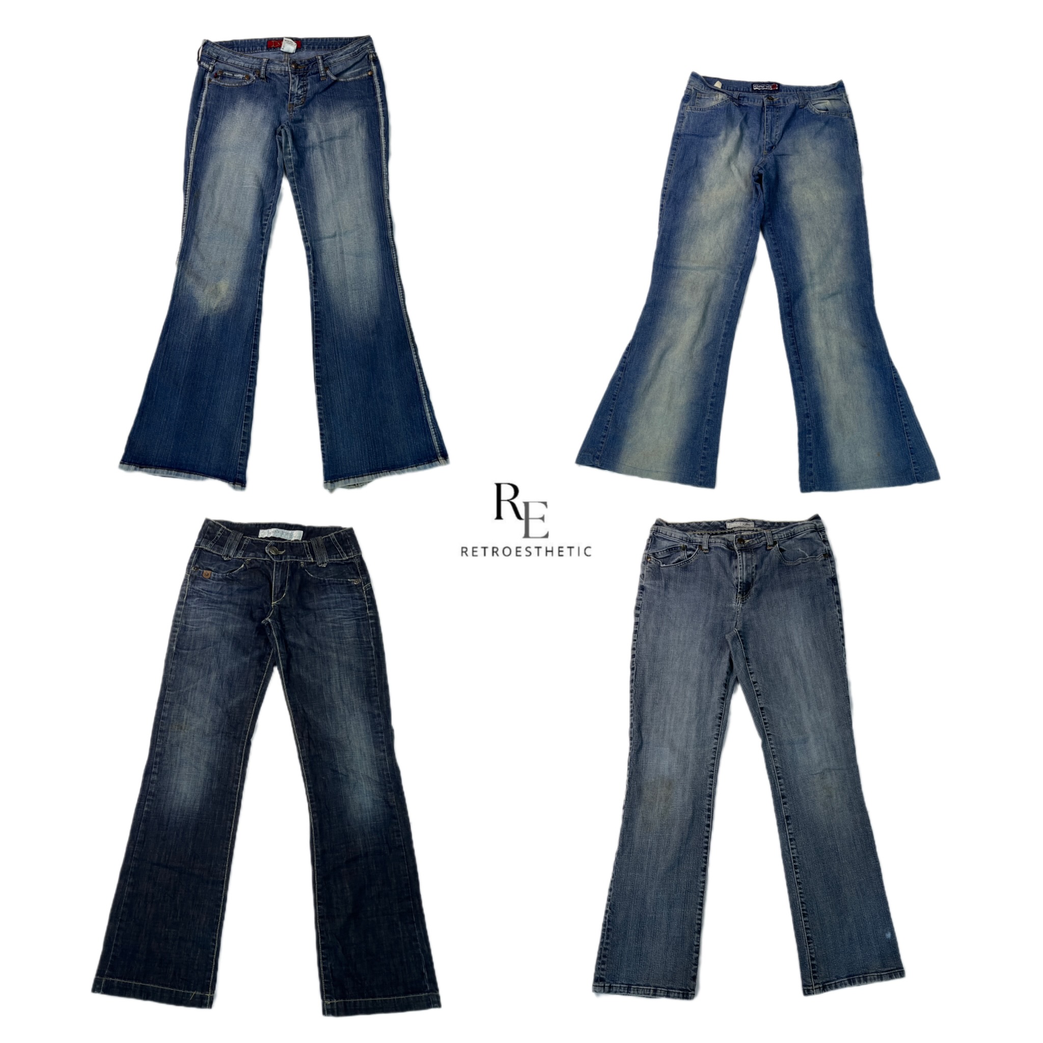 Y2K IT Girl Flared Jeans RE-2454