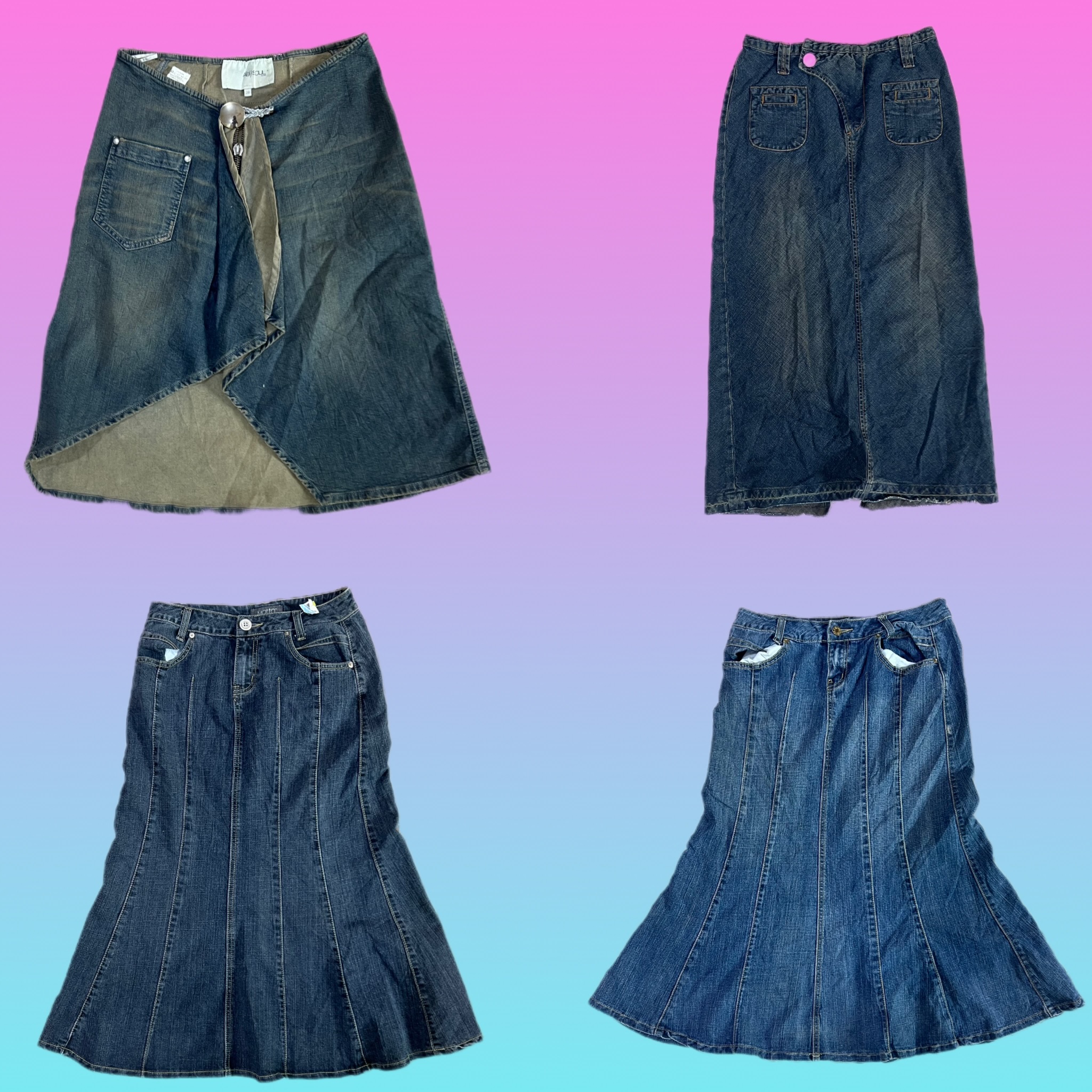 Gonne Lunghe in Denim Y2K IT Girl (TH-118)