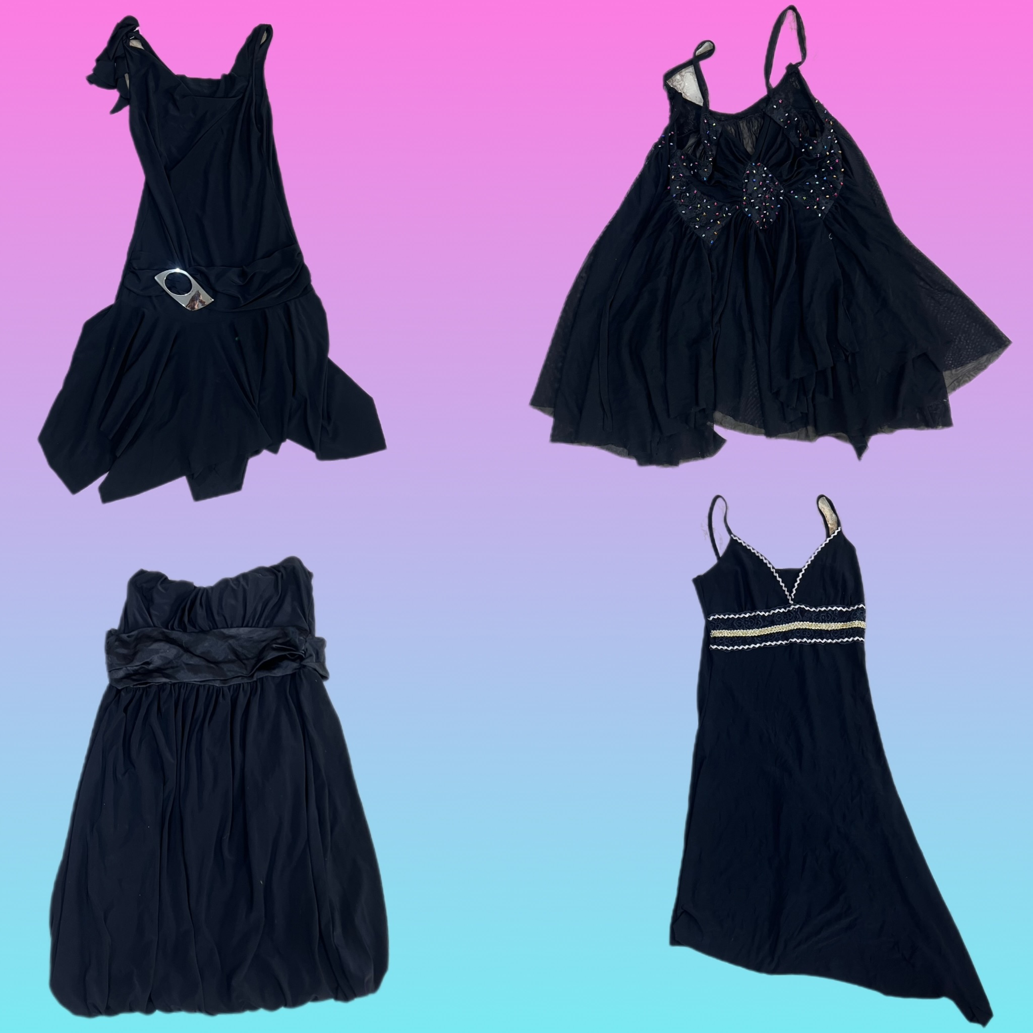 Y2K Black ange” vibe Dresses (TH-122)