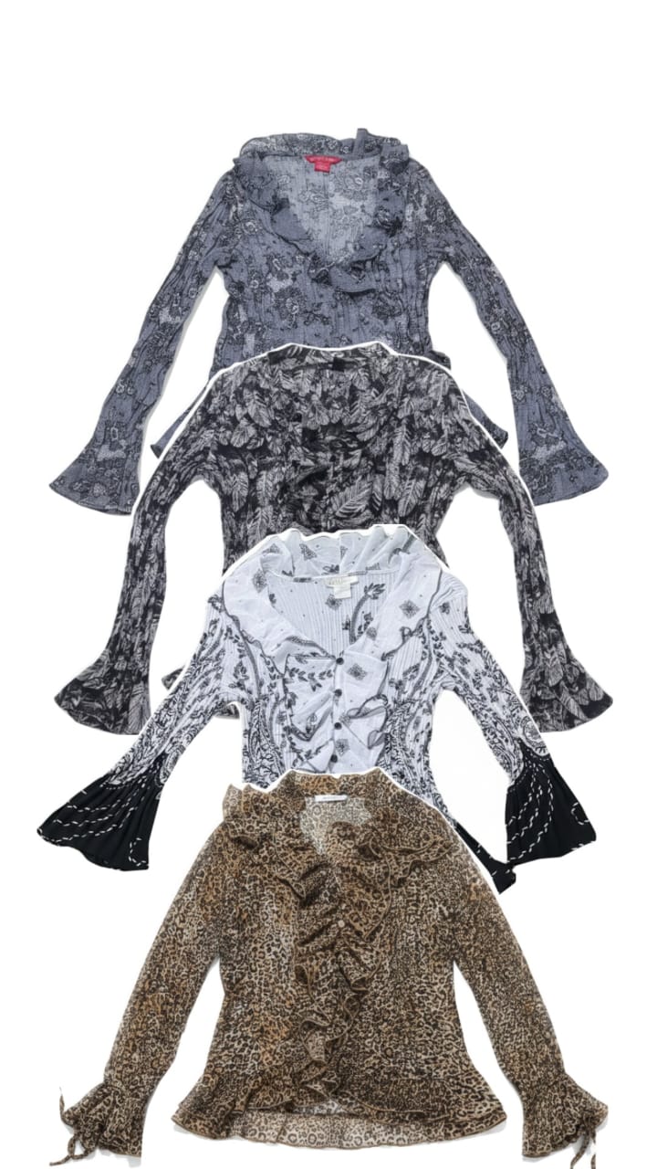 Blusa de manga larga Yv67 6p