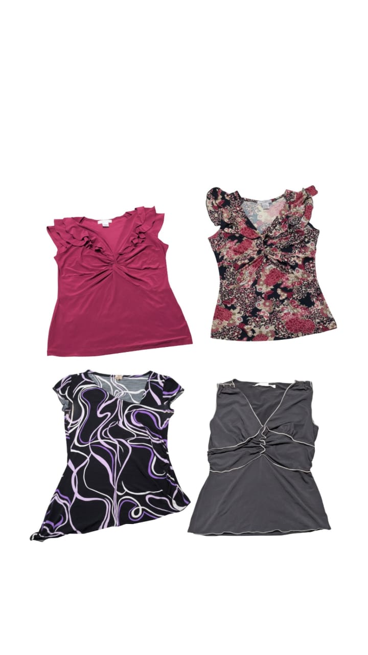 Blusa de media manga Yv75 -6p