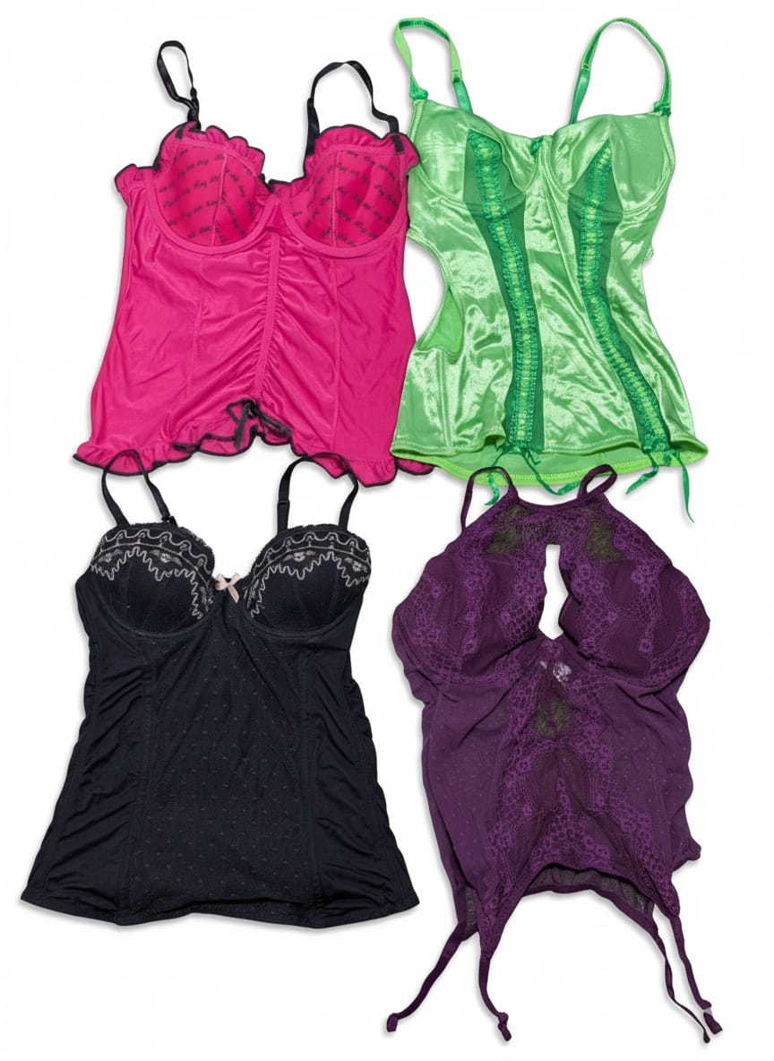 Yv70 Babydoll Tanktop/Korsett -8p