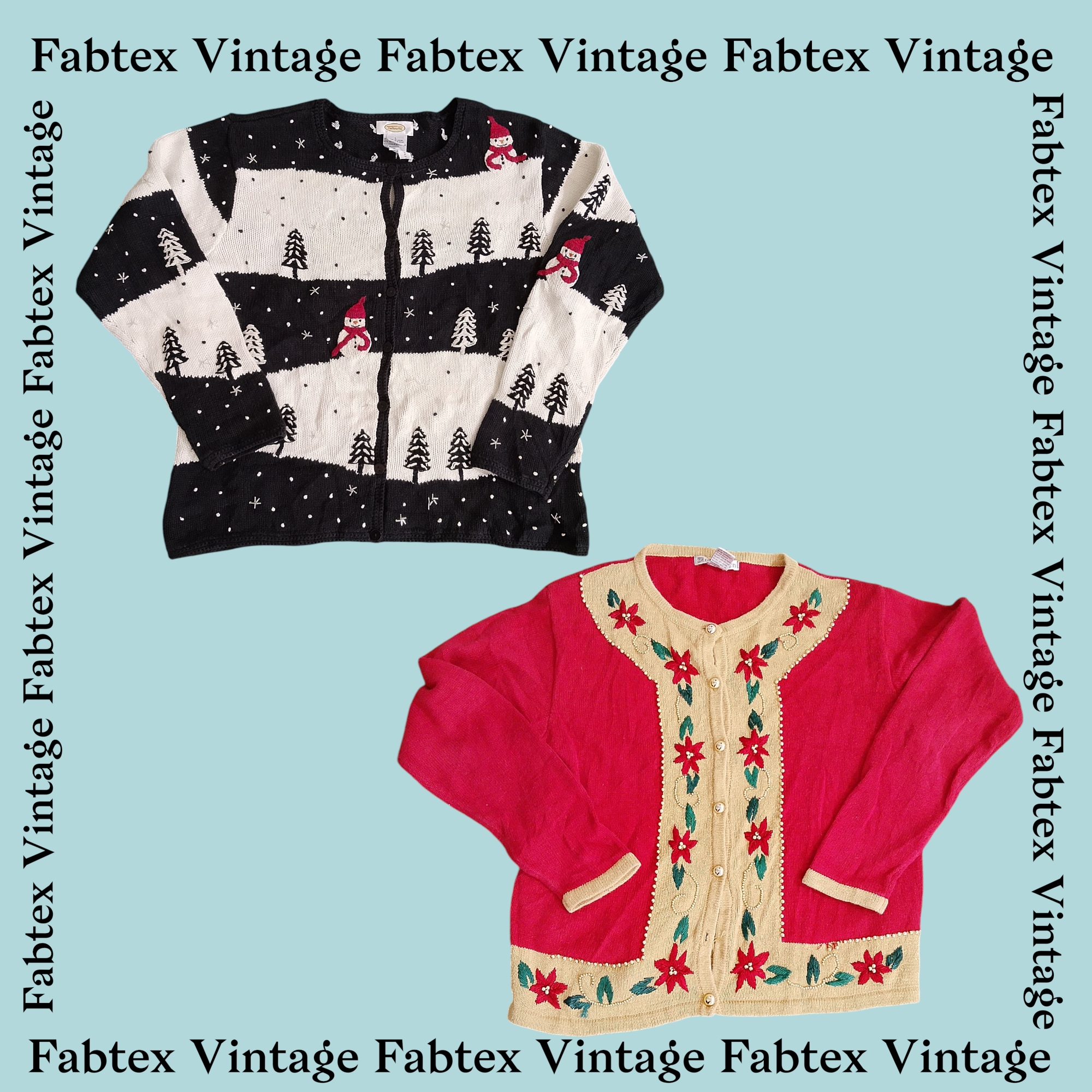 (FV-486) Y2K Suéter de Tricô com Detalhes em Contas Elegantes