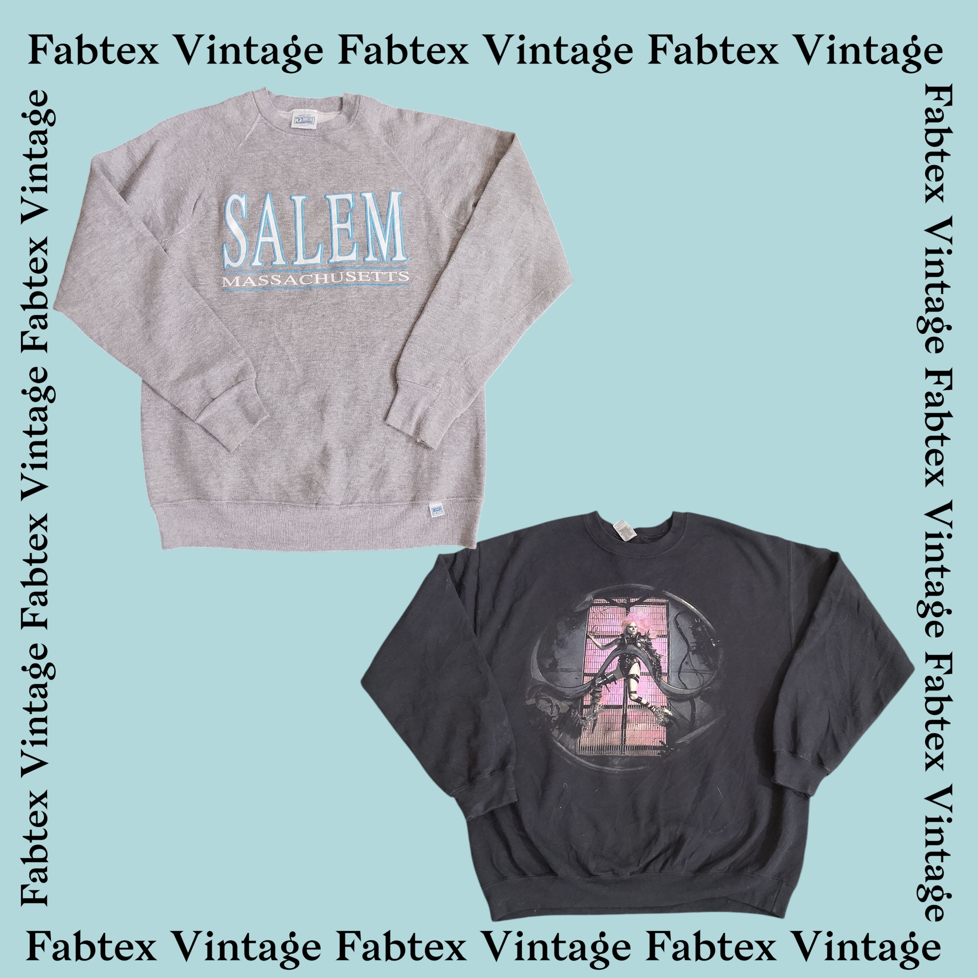 (FV-491) プリント スウェットシャツ