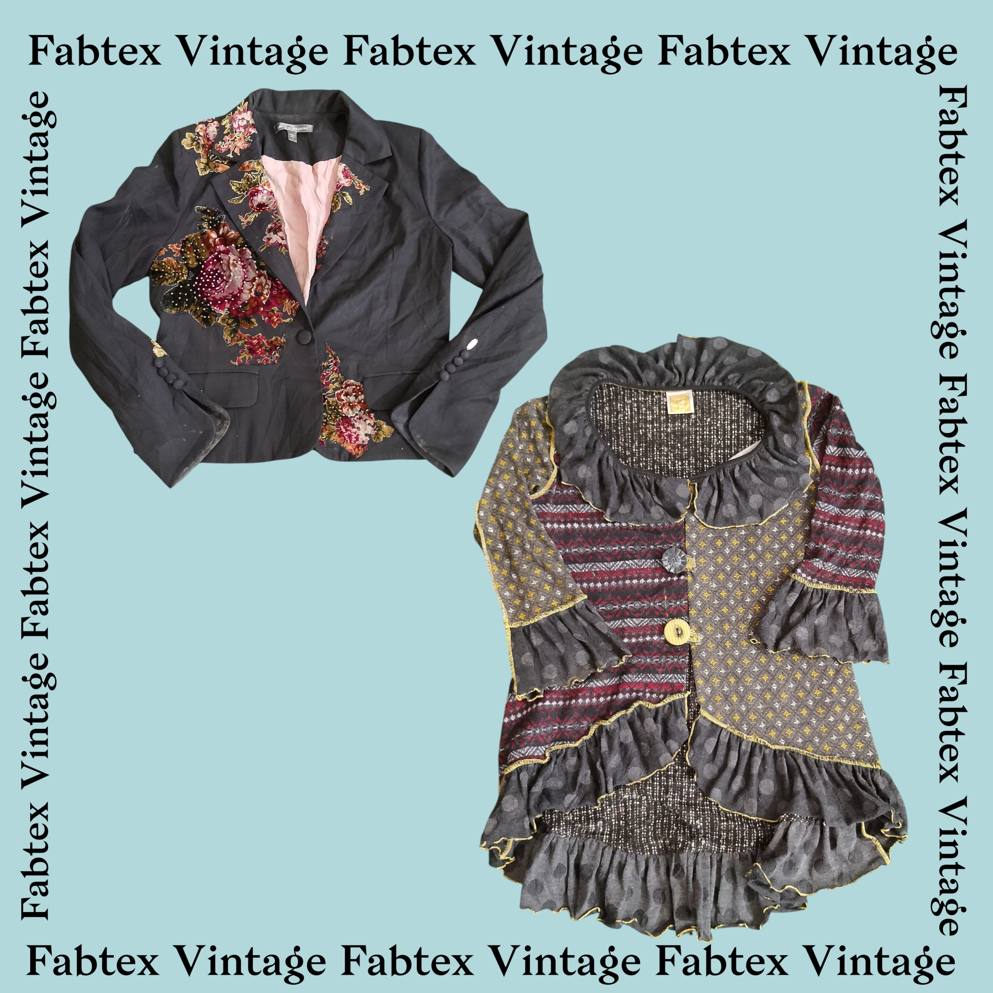 (FV-489) Y2Kブラックアスレチックウィンタートップスバンドル | ソフトグランジシックベーシック