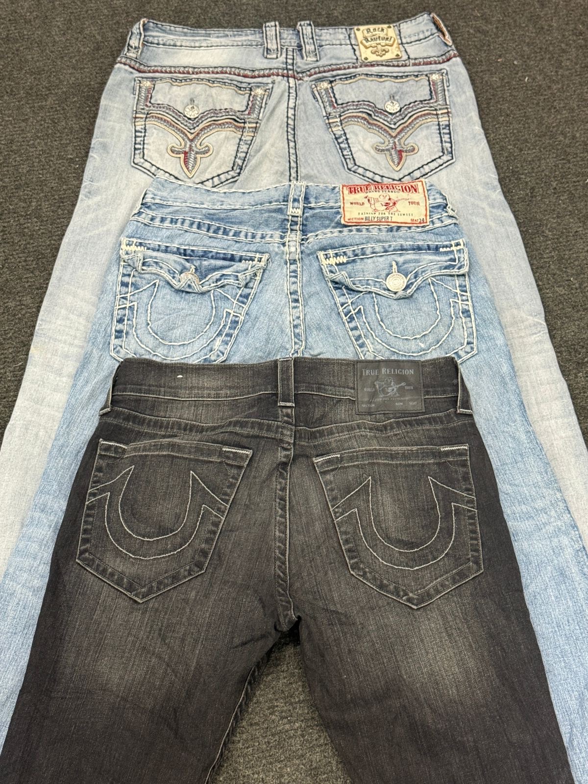 True Religion and Rock Revival Mens Jeans