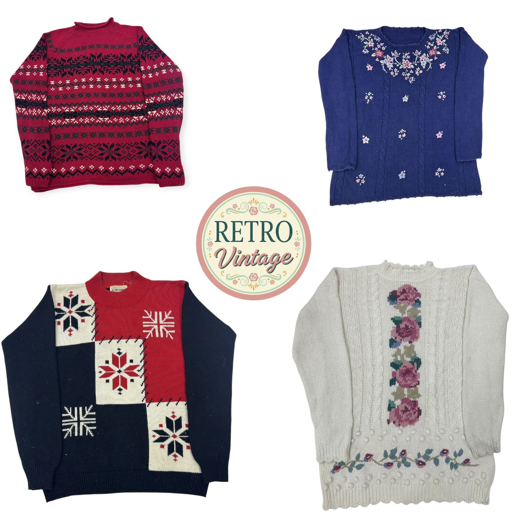 "Retro Vintage Sweater Collection | Cozy Winter Kn..