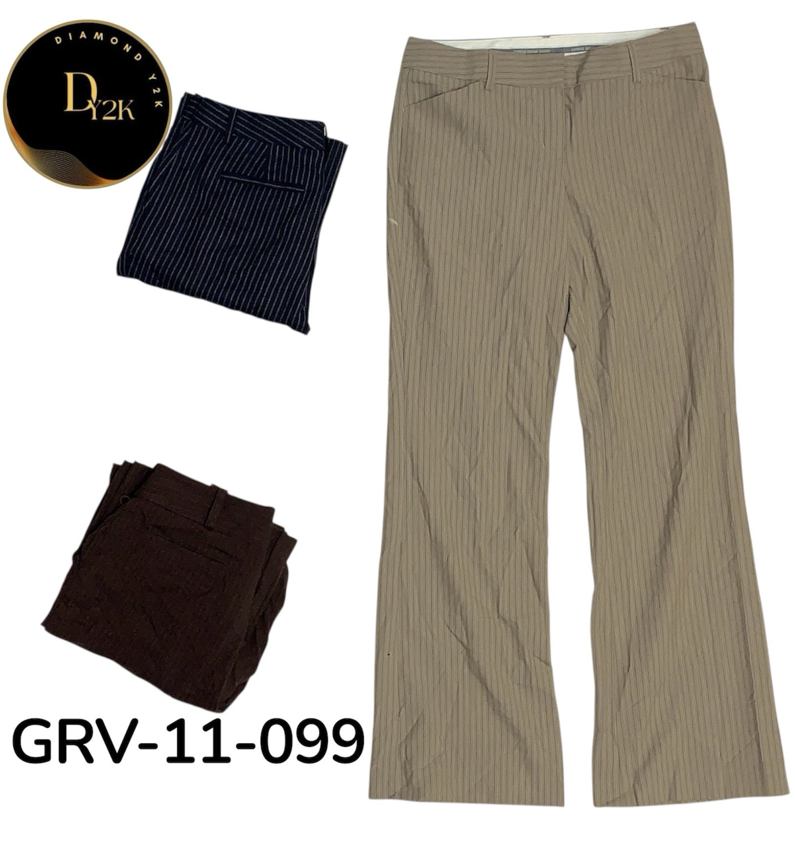 Y2Kポリパンツ – ヴィンテージ2000年代ストリートウェアトラウザーズ (GRV-11-099)