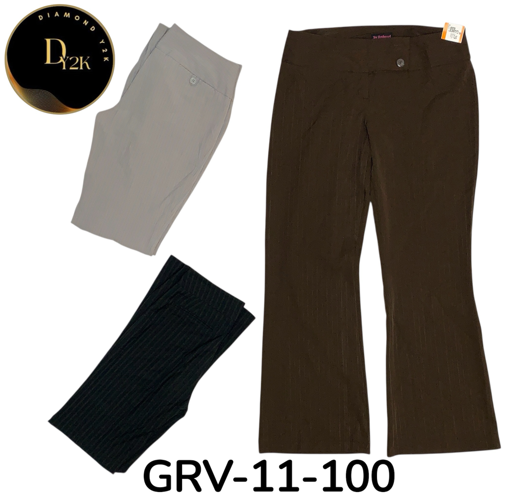 ビンテージY2Kポリトラックパンツ – レトロ2000年代の美学 (GRV-11-100)