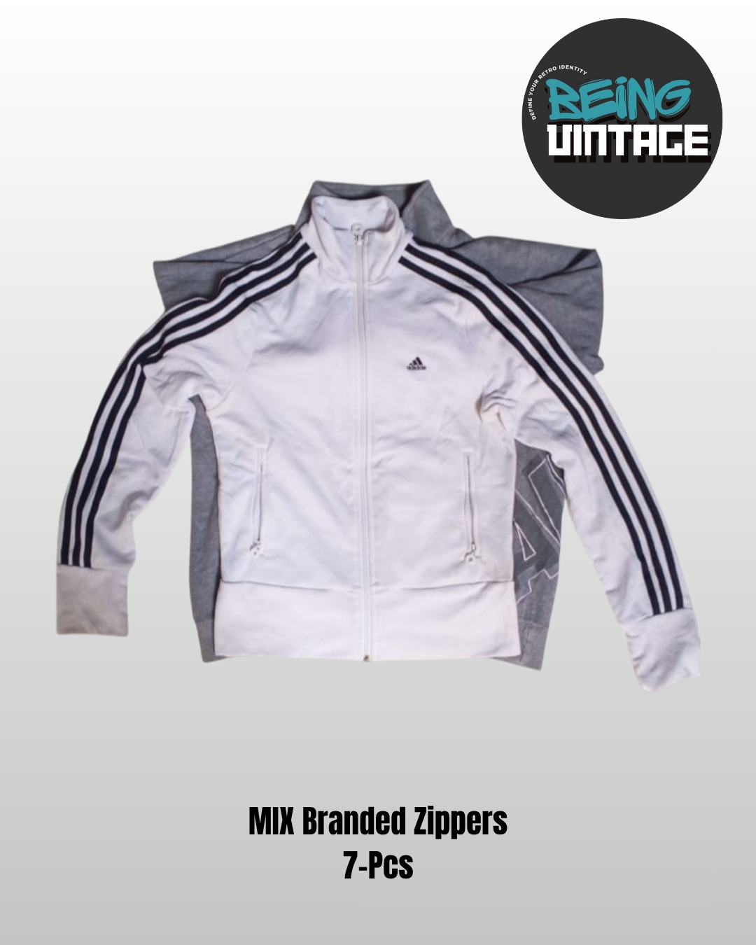 ヴィンテージ ミックス ブランドジッパー