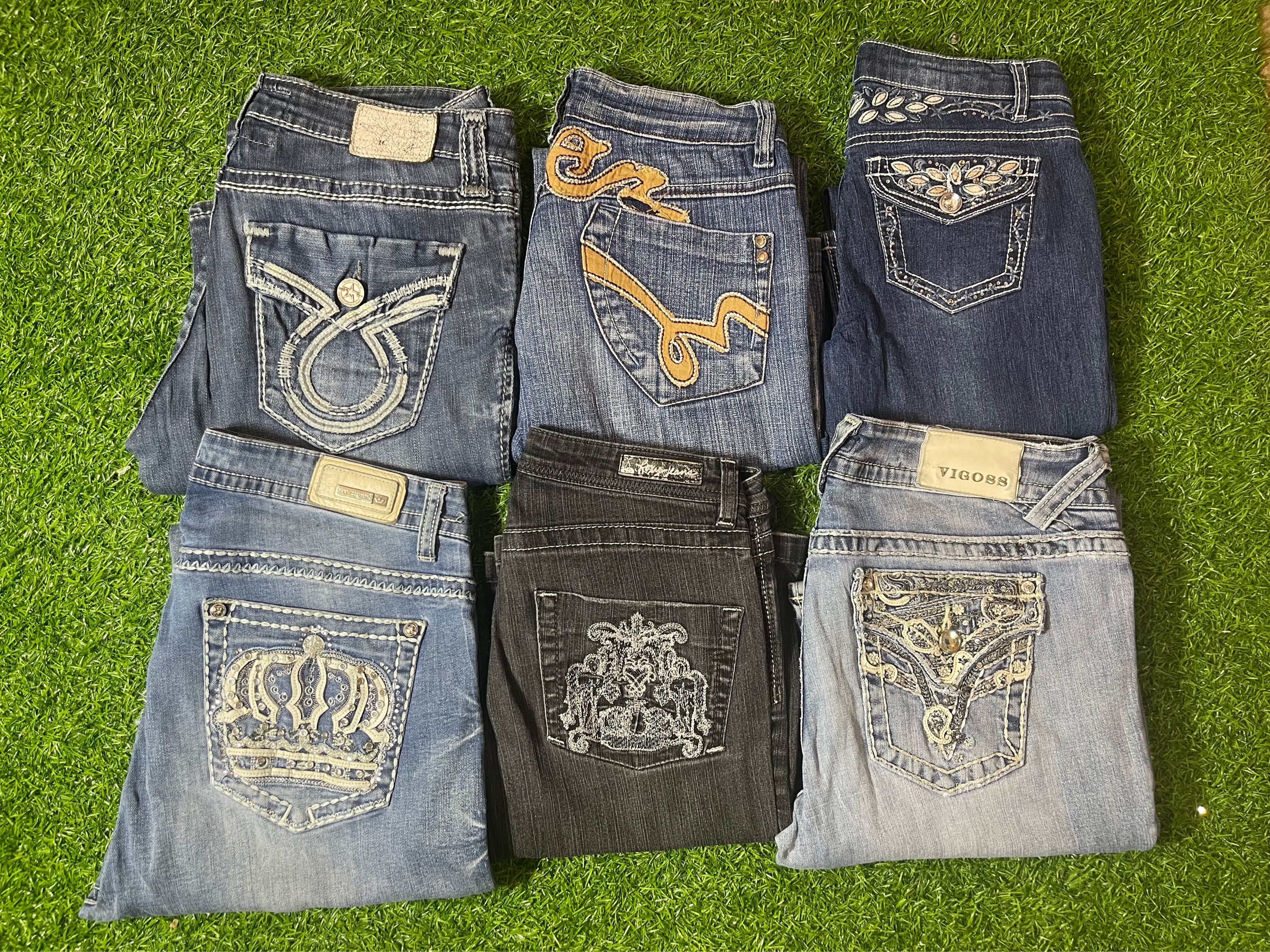 Y2k Embroidered Flared Jeans