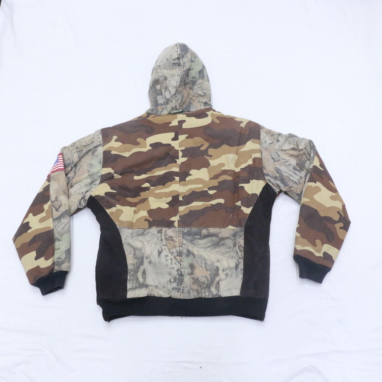 CR742 Upcycled Camo Fusion Hooded Jacket