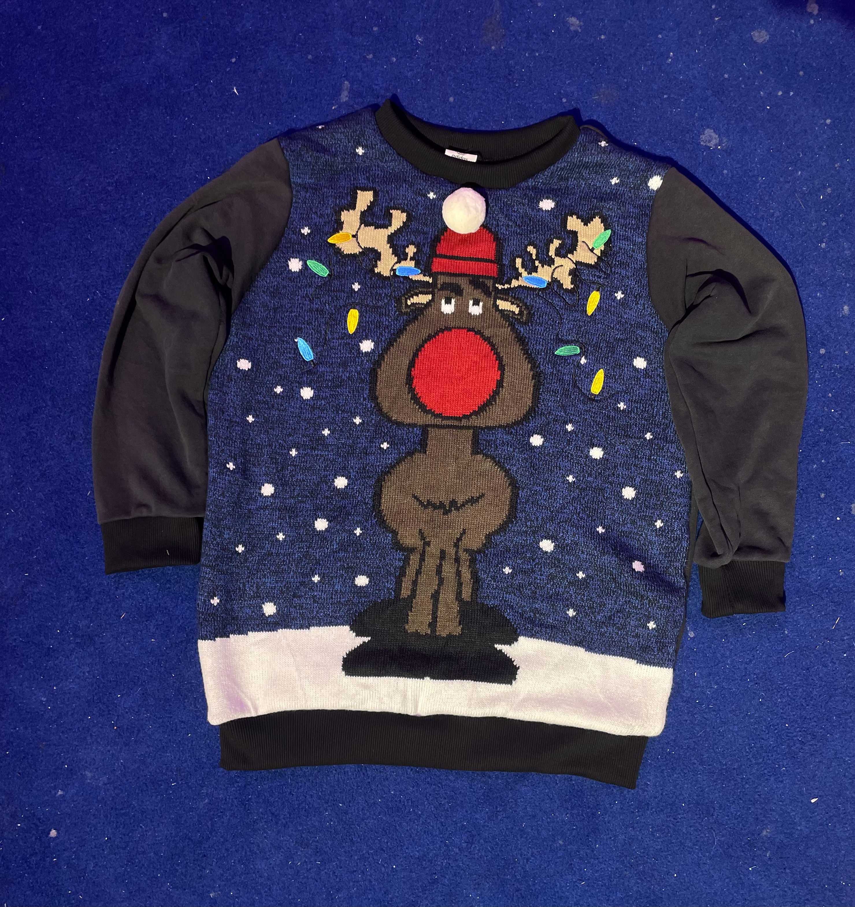 Upcyceltes Weihnachts-Sweatshirt