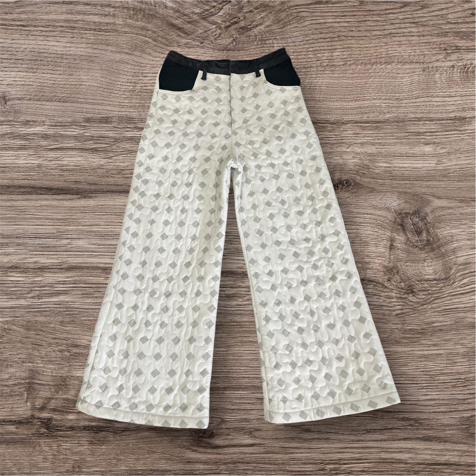 Fs-09 Upcycled quilted jeans