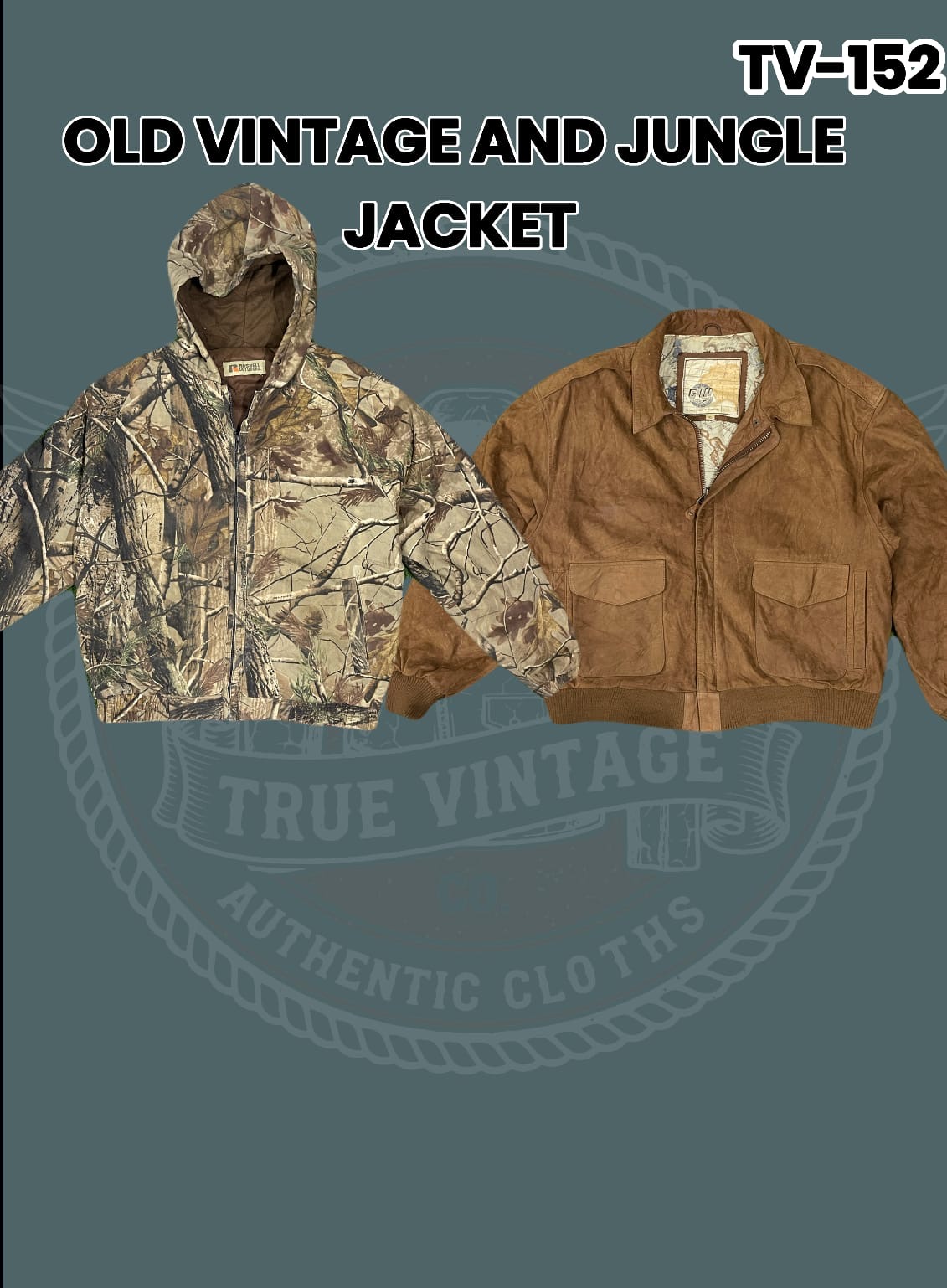 「オールドヴィンテージとジャングルジャケットTv-152」