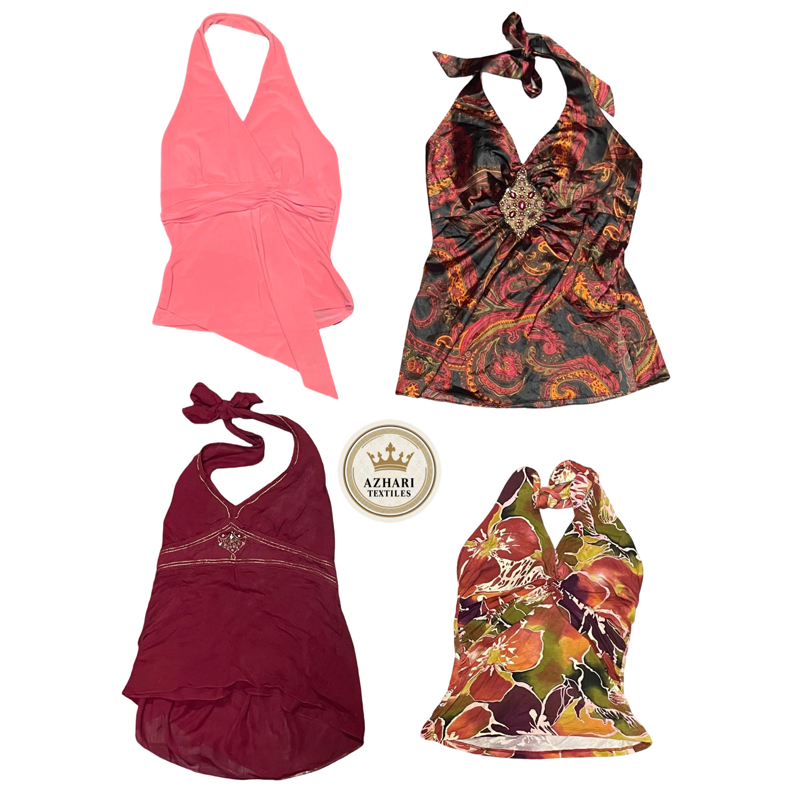 Y2K ハルターネックトップ AT 129