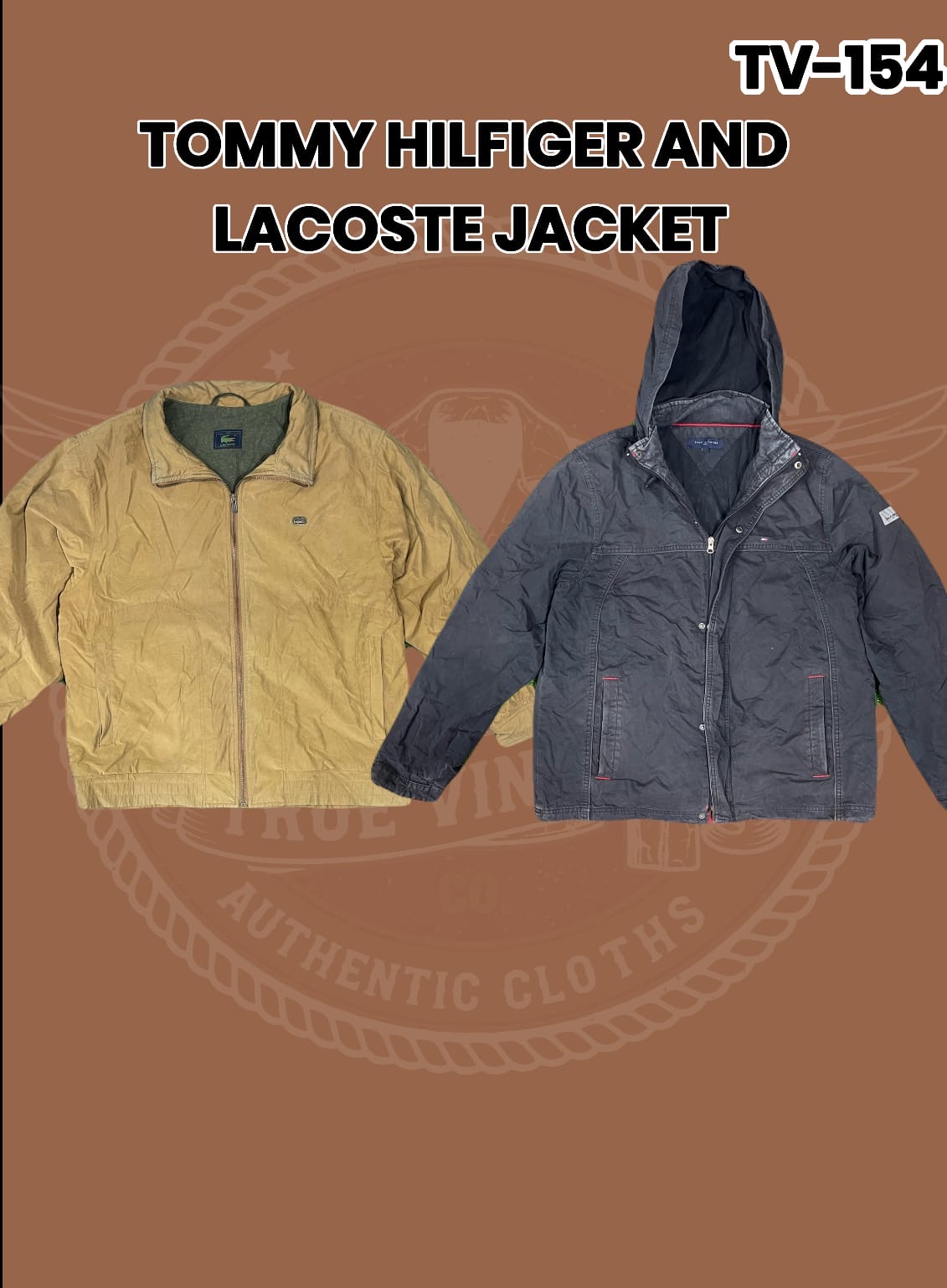 トミー・ヒルフィガーとラコステのジャケット Tv-154