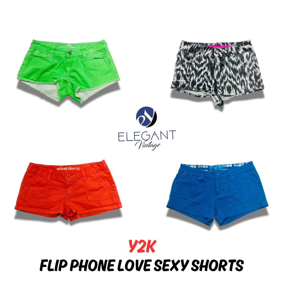 Y2K Flip Phone Love Sexy Shorts - EV0491