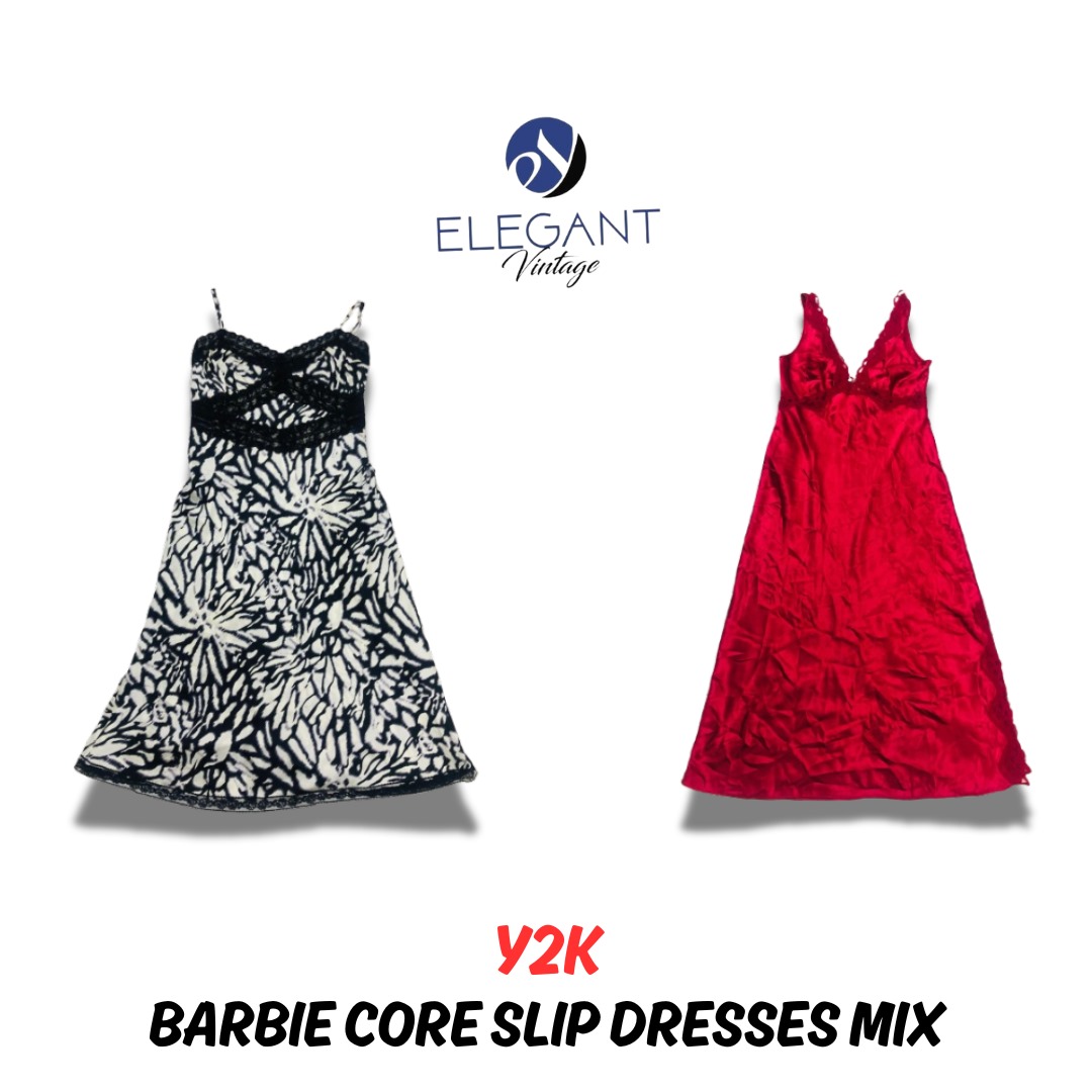 Y2K Barbie Core Slip Dresses Mix - EV0496