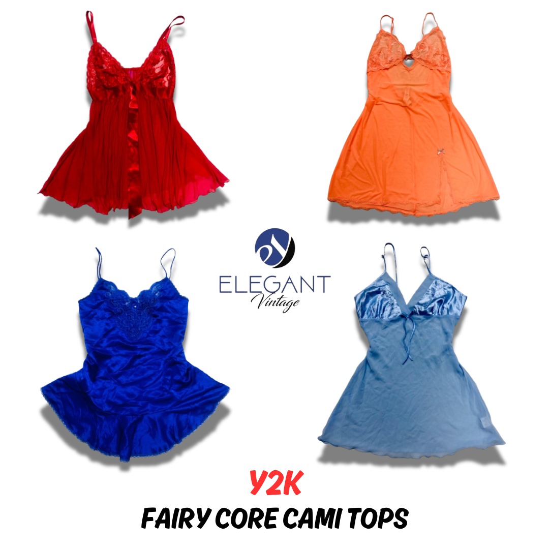 Y2K Fairy Core Cami Tops - EV0504