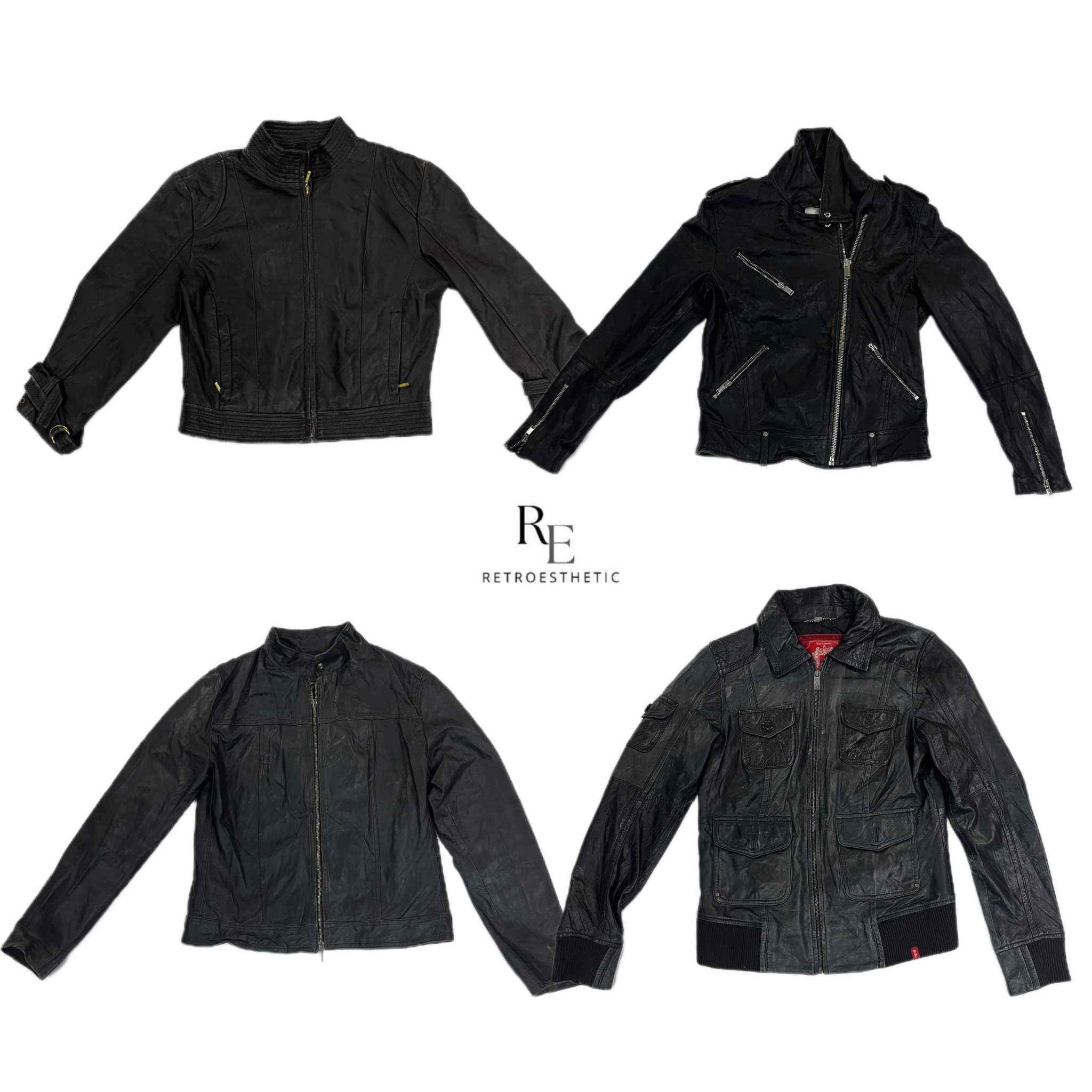 Y2K NYC IT Girl Leather Jackets RE-2460