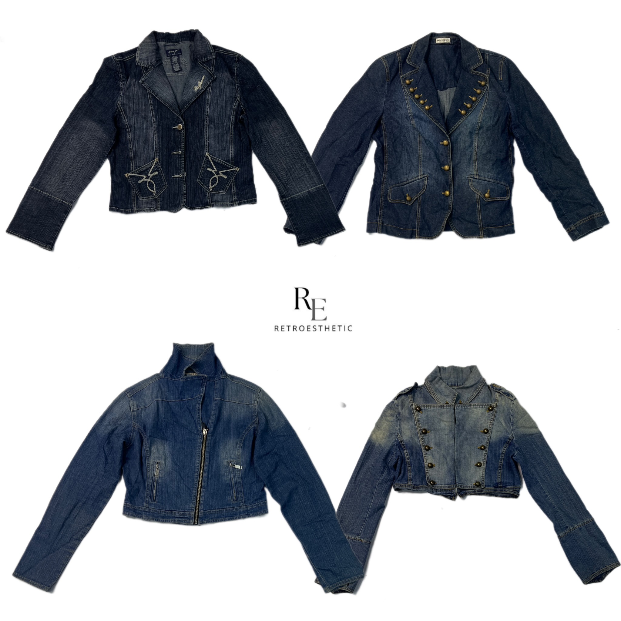 Y2K NYC IT Girl Unique Denim Jackets RE-2463