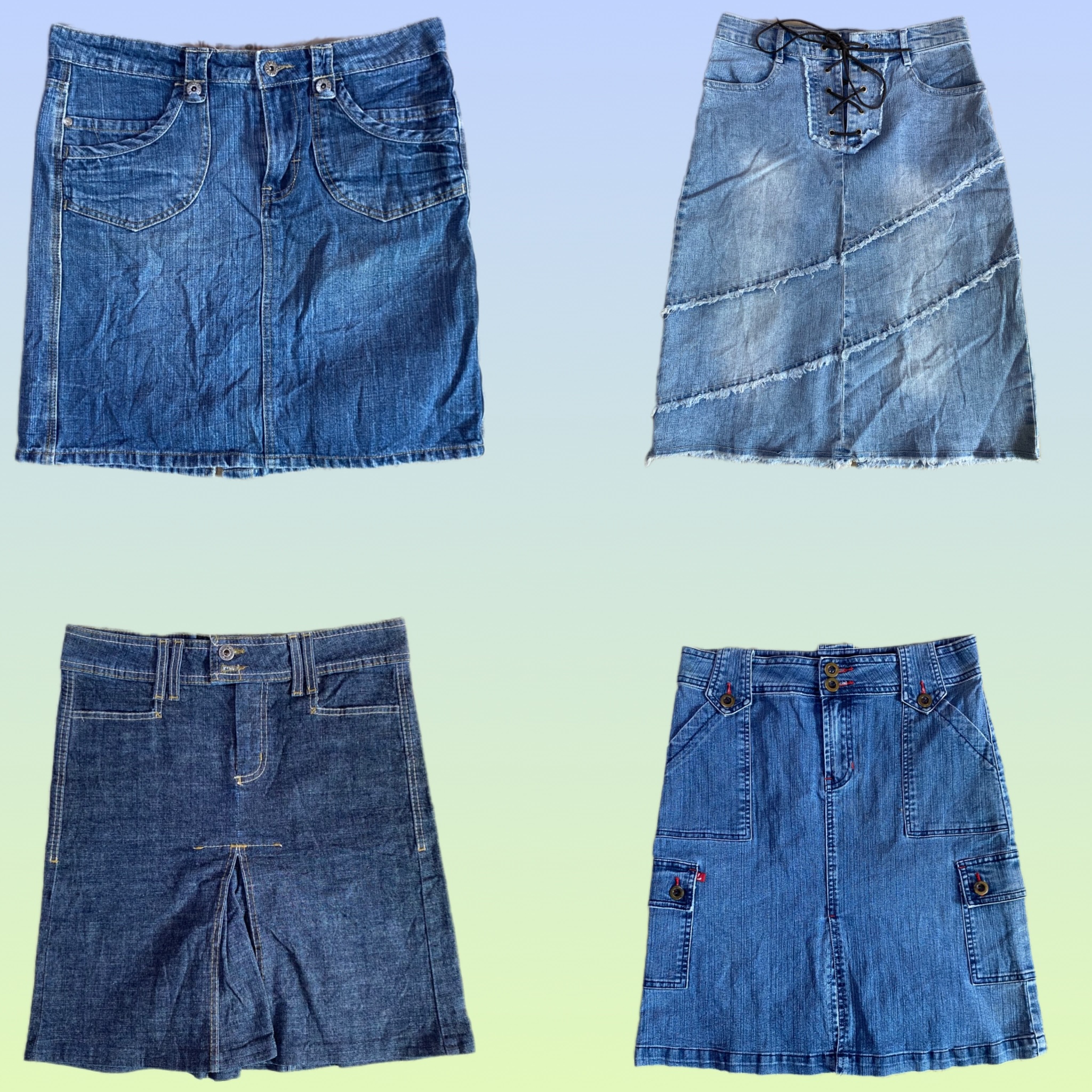 Y2Kデニムミニスカート（TS-1489）