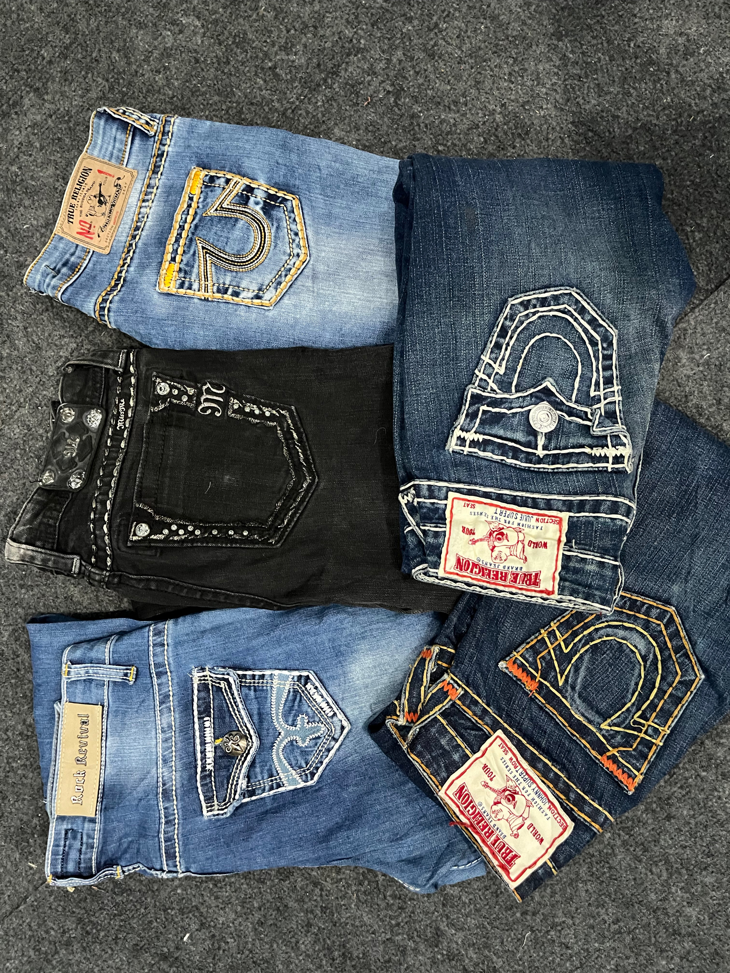 Miss me true religion rock revival mix jeans