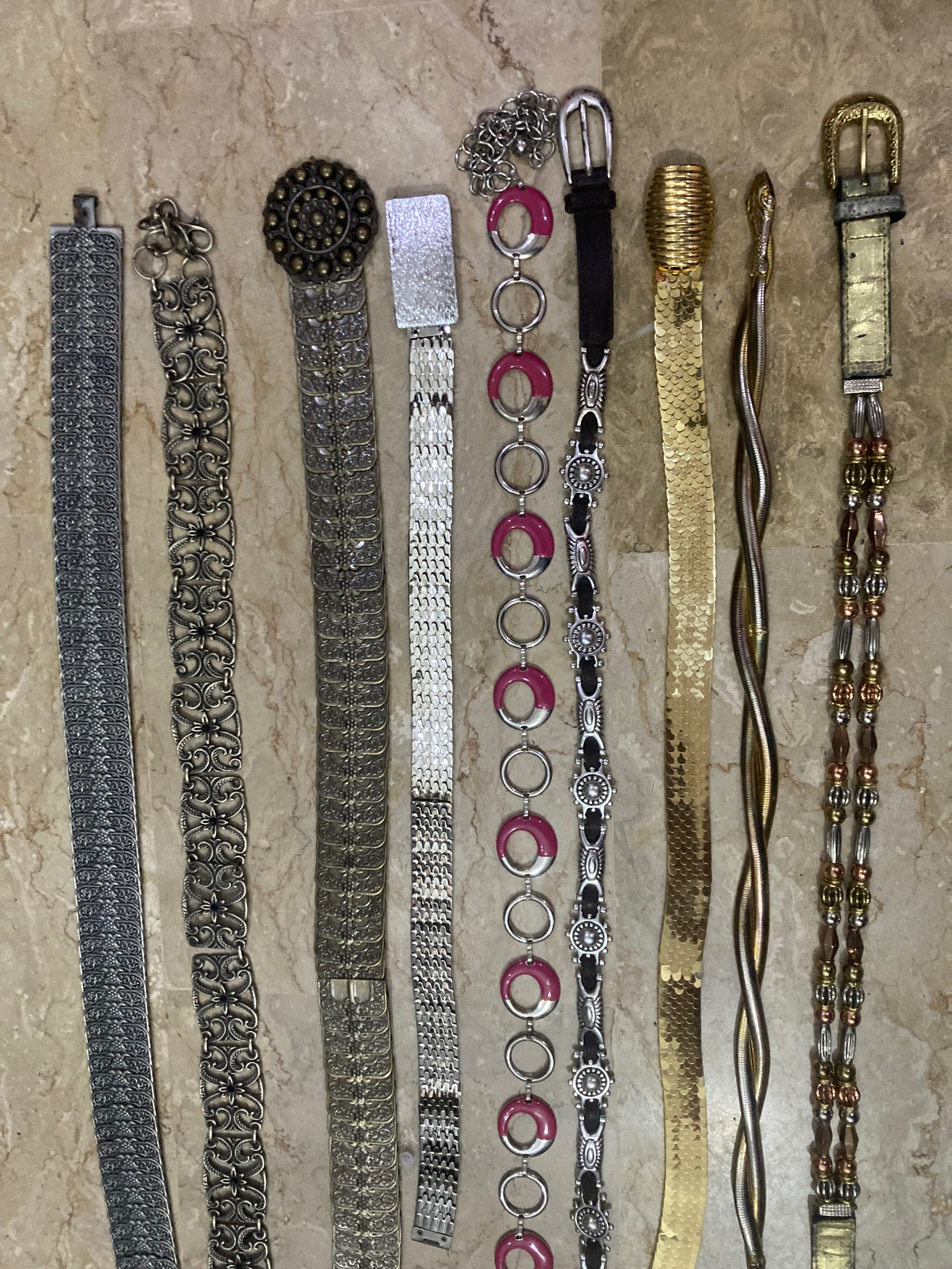 Y2kスタッデッドチェーンベルト（M-167）