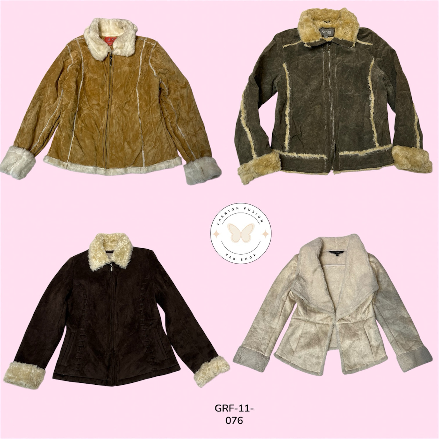 Modern Short Fur Coat – Cozy & Sophisticated (GRF-11-076)