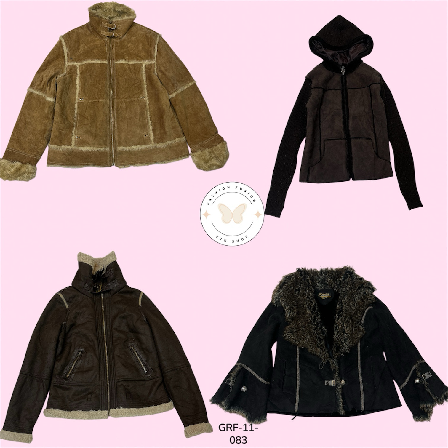 Schlanker Kurzer Pelzmantel – Minimalistische Winter-Aussage (GRF-11-083)