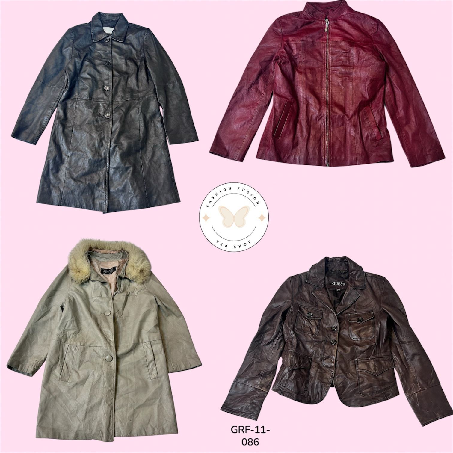 「ウィメンズ モダン レザー ジャケット – ソフト 本革、完璧なフィット (GRF-11-086)」