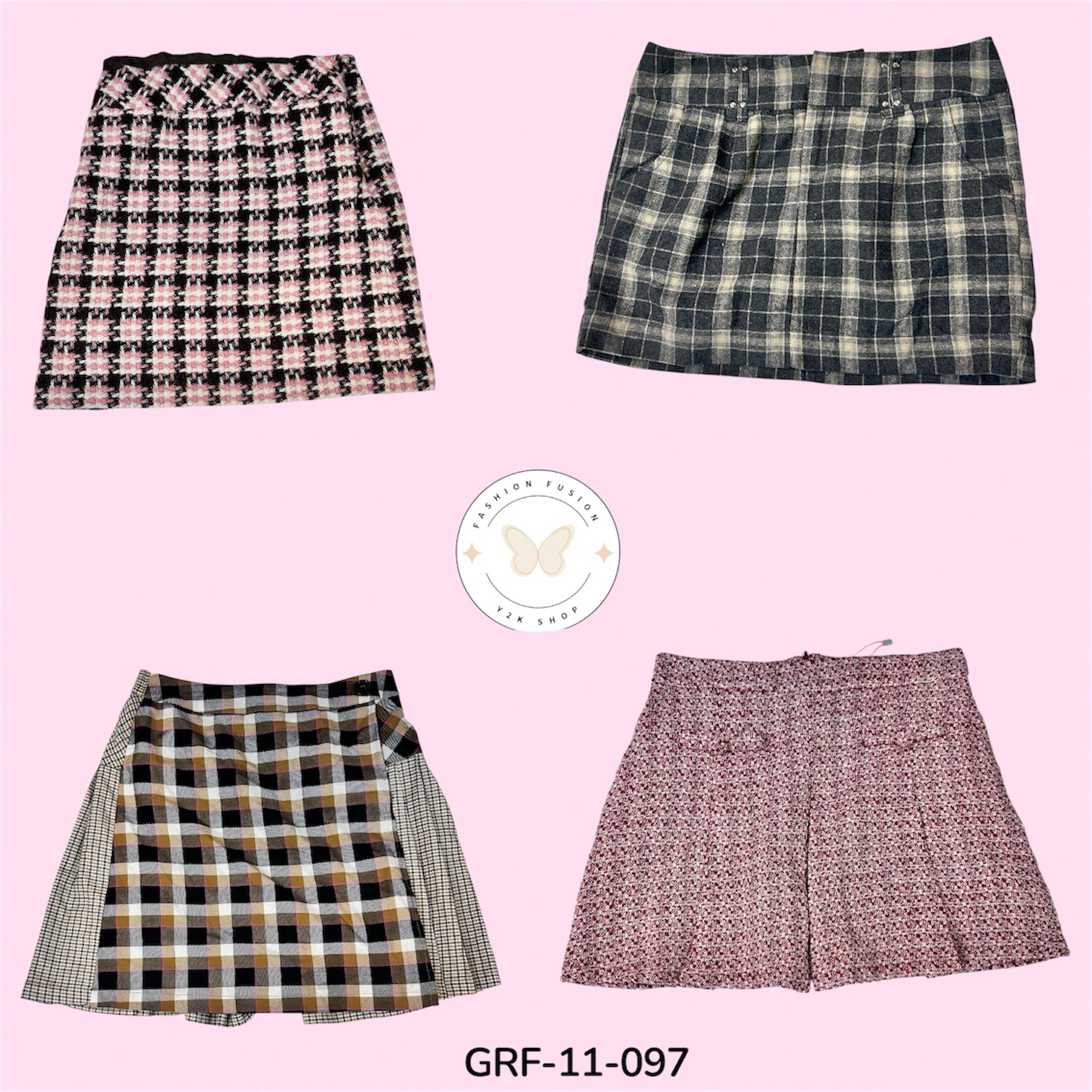 クラシック テーラード ウール スカート – モダン コンフォート (GRF-1-097)1