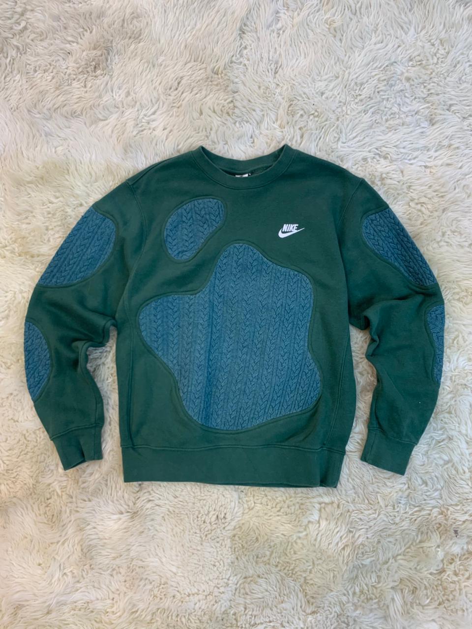 Upcycled Nike sweatshirts trending fashion