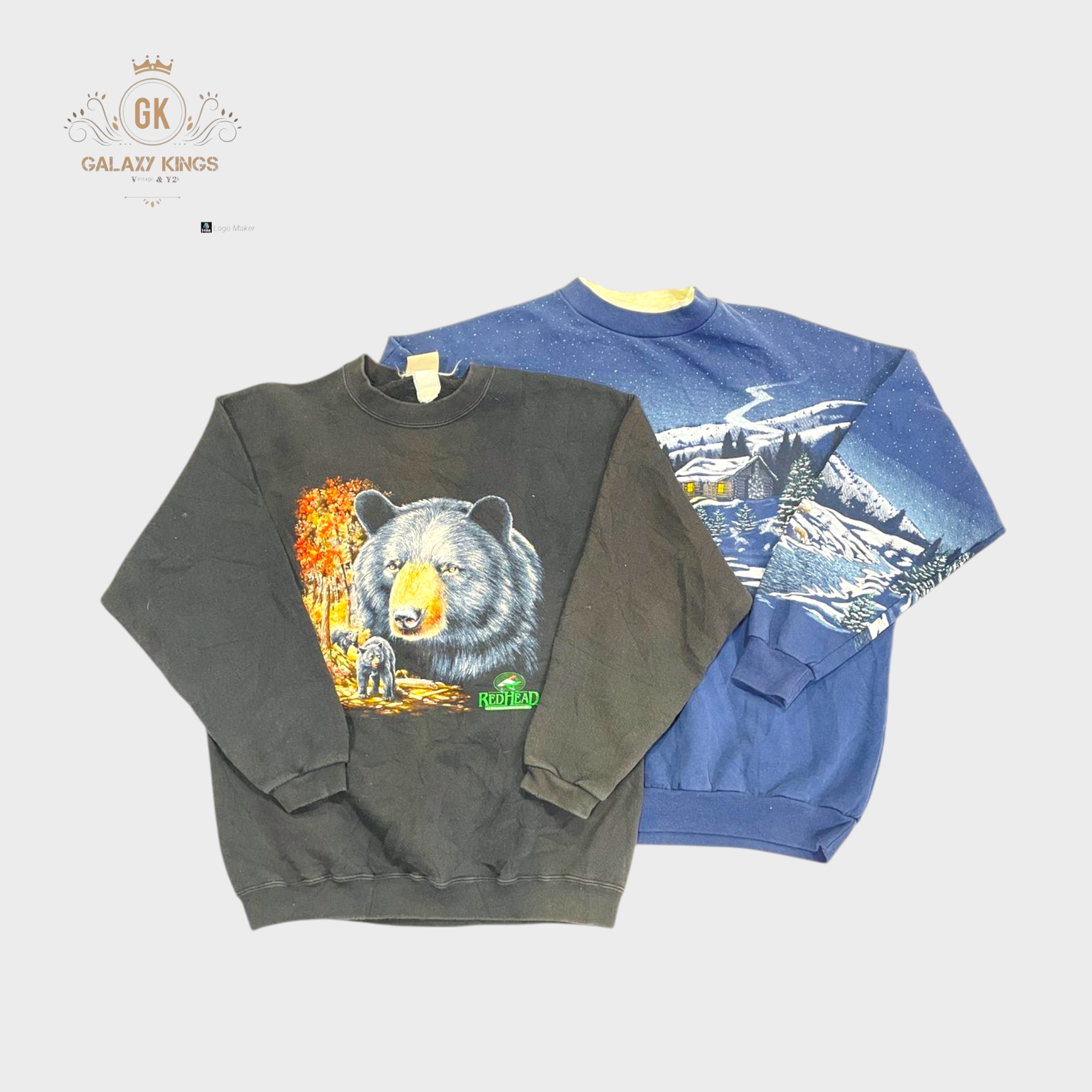 ヴィンテージプリントスウェットシャツ