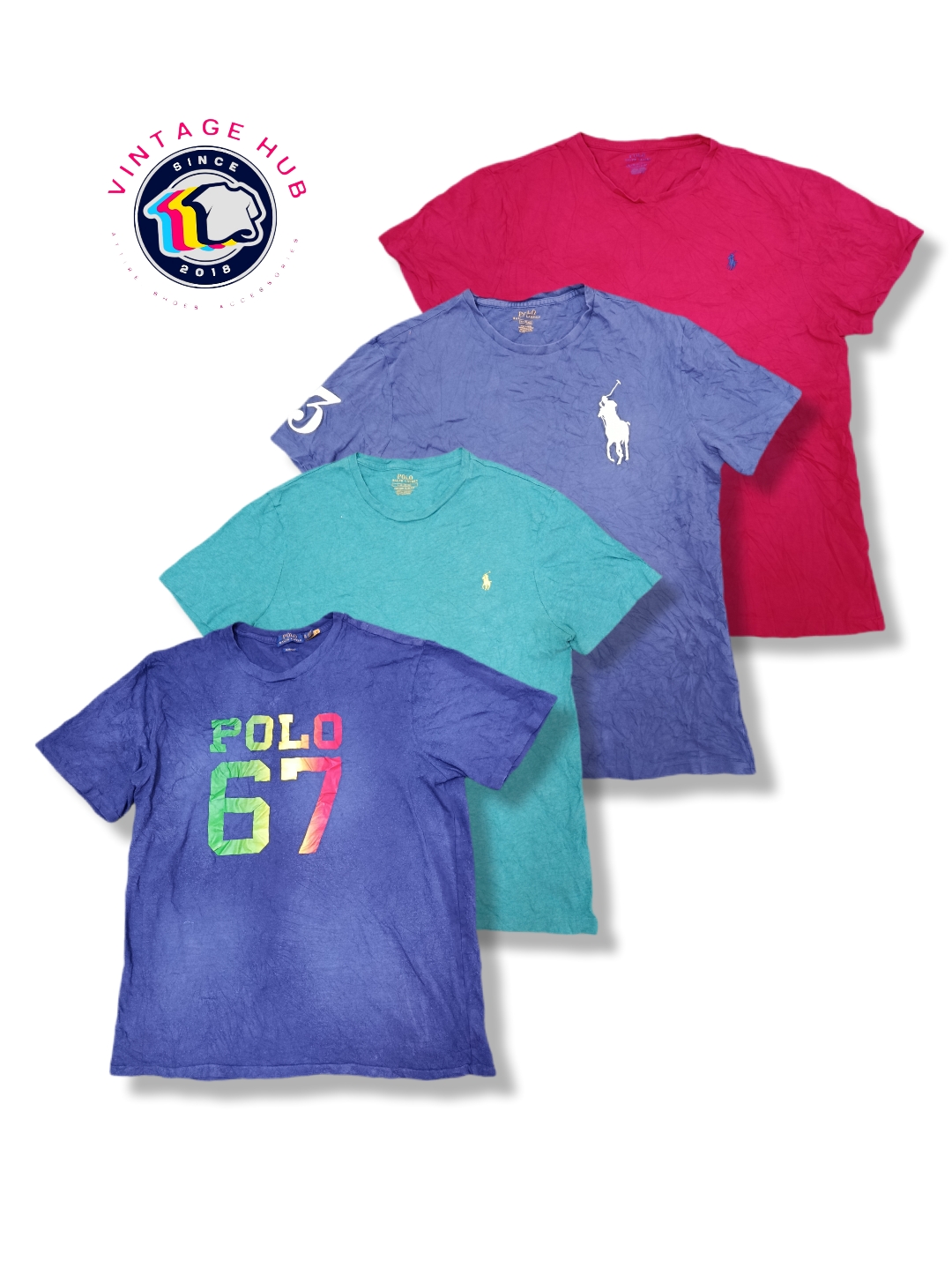 ポロ・ラルフ・ローレン ラウンドネック Tシャツ - VH06